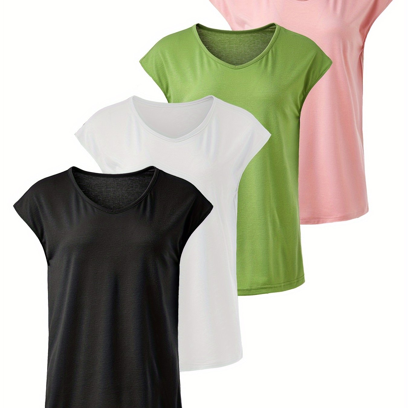 4pcs Women's Casual Sports T-Shirts