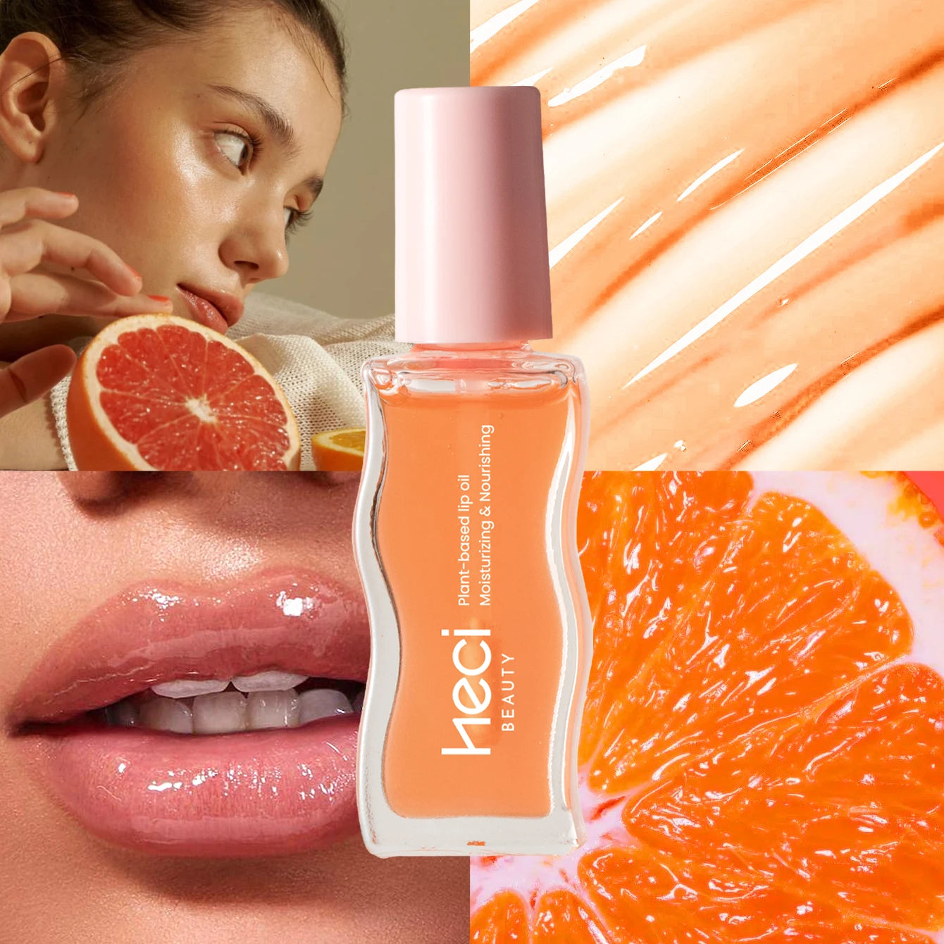 4pcs Fruity Tinted Lip Oil Moisturizing Jelly Lip Gloss for Spring and Summer Mirror Shine Glass Look Lips Lip Makeup