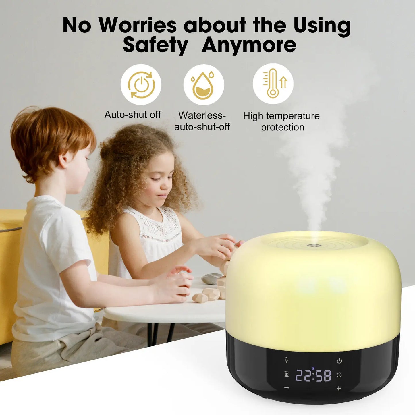 SEJOY Fragrant Humidifier Essential Oil Aroma Diffuser LED Aromatherapy For Home