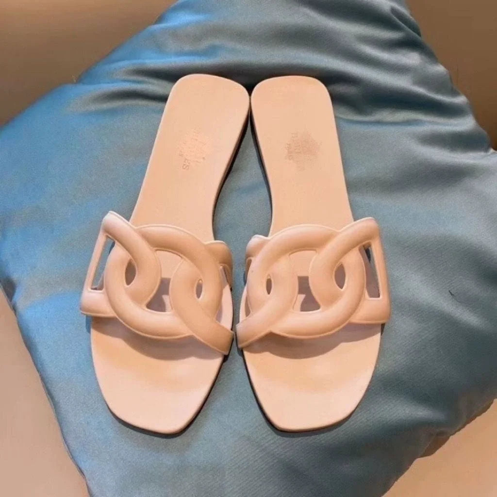 H Home Daily Casual Women's Cool Slippers 2025 Summer Fashion