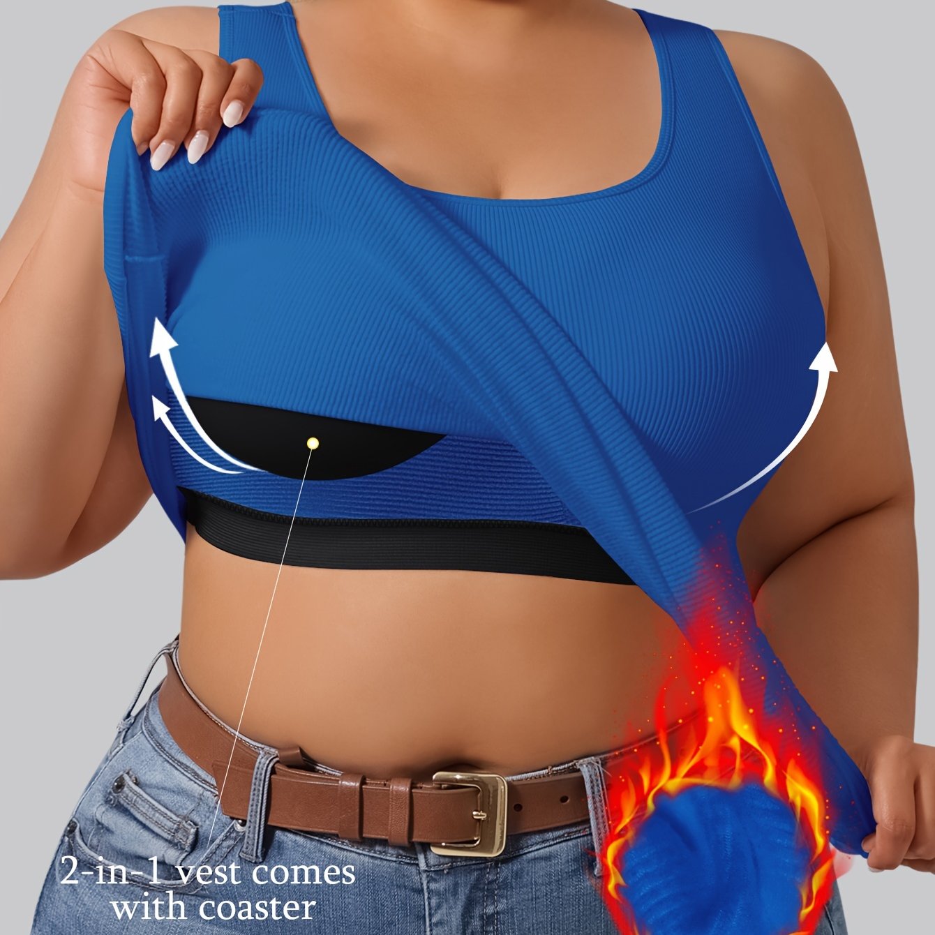 Women's Plus Size Sleeveless Tank Top