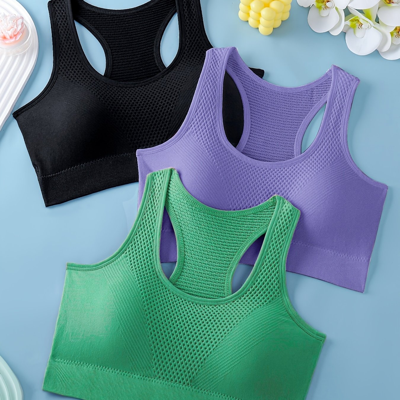 3pcs Sports Bras For Women,
