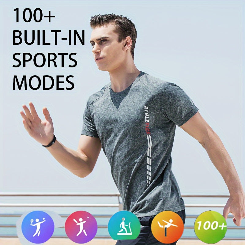 Advanced Full Touch Screen Smartwatch - Seamless Text & Call, Fitness Tracker with 100+ Exercise Modes, Compatible with Android & iPhone