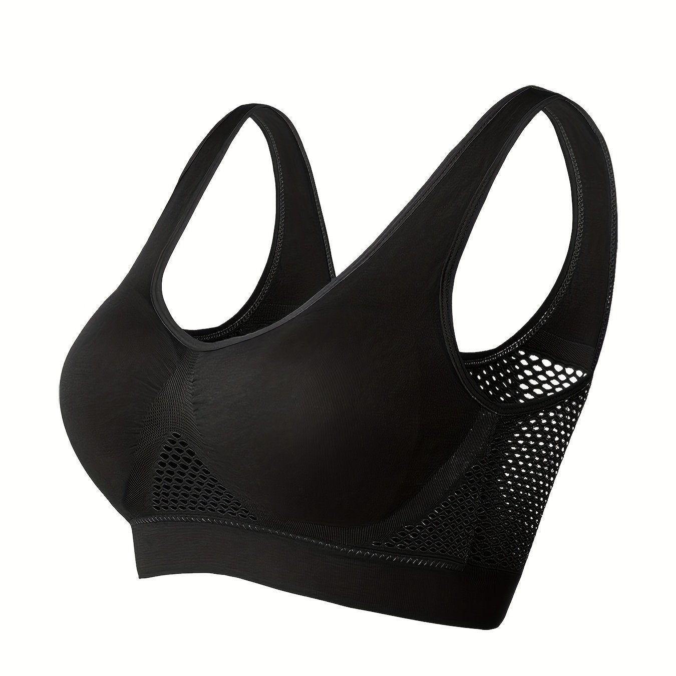 Sports Bra With Built-in Pads, Breathable, High Elasticity, No Wire