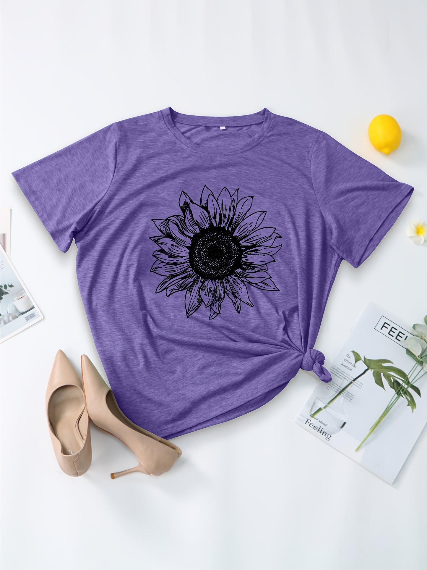 Sunflower Graphic Shirt for Women