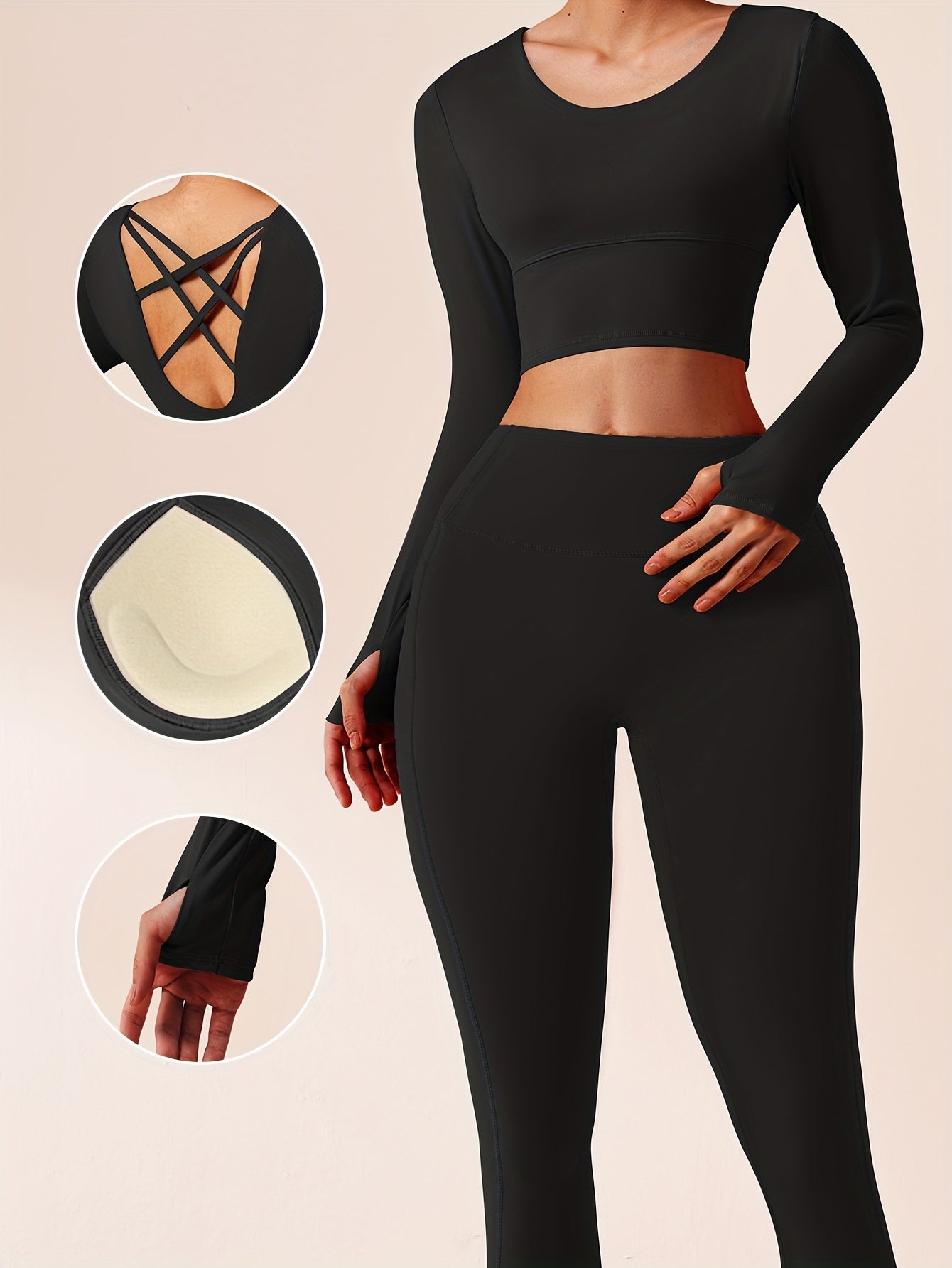 EU polyester fabric cross back yoga outfit Women's bra free sports top