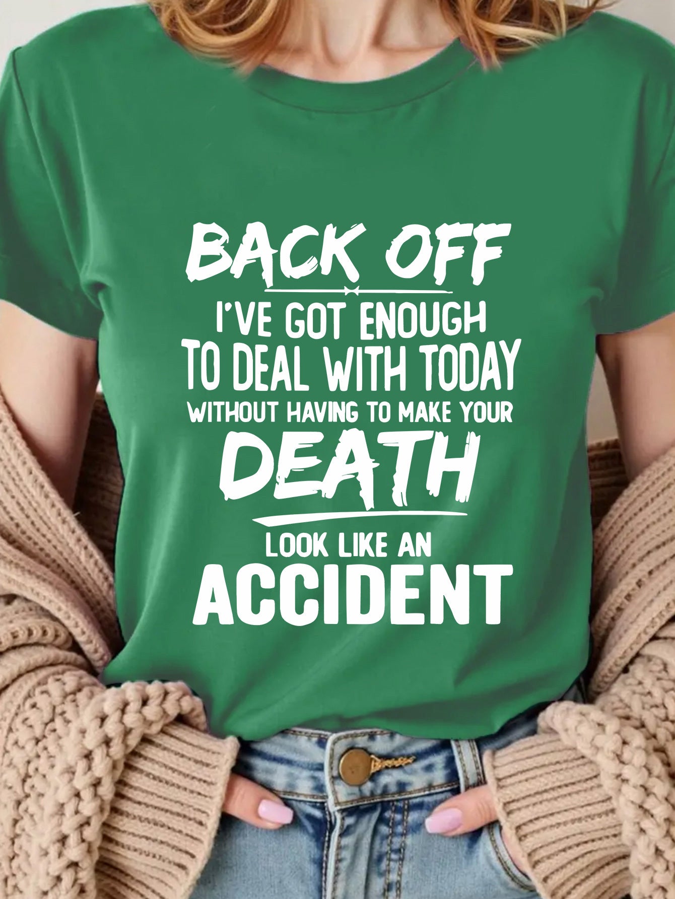 I Don't Want You to Die Anymore Gift Women's Summer T-Shirt