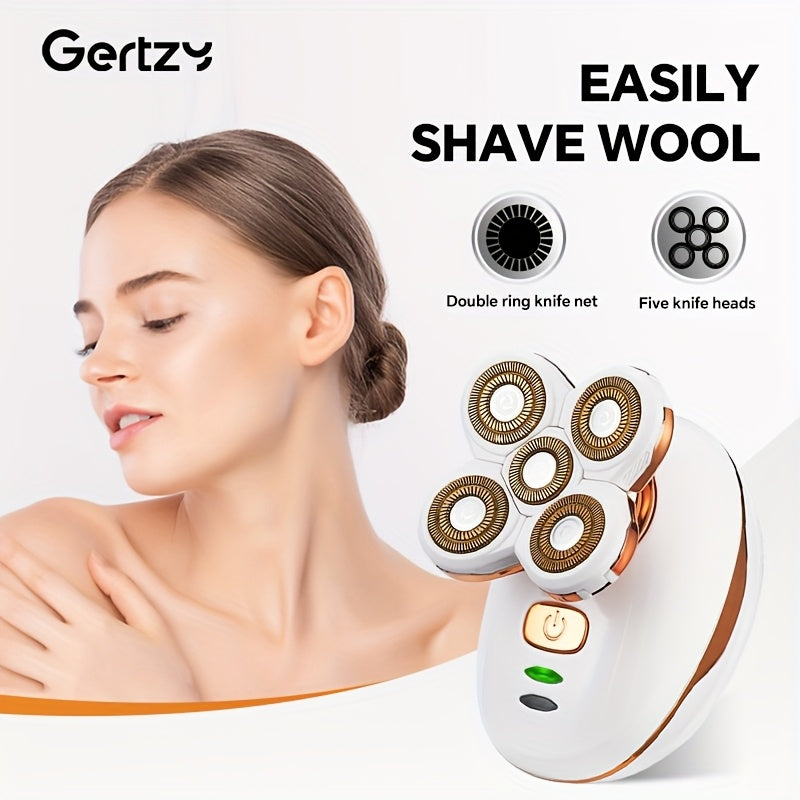 Women's Electric Shaver Portable Painless Hair Removal Machine Cordless Bikini Trimmer for Legs Armpits and Face