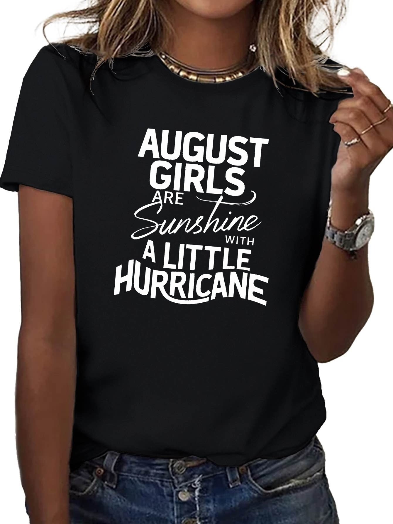 August Girl Is Sunshine Pure Women's T-shirt Comfortable Edition
