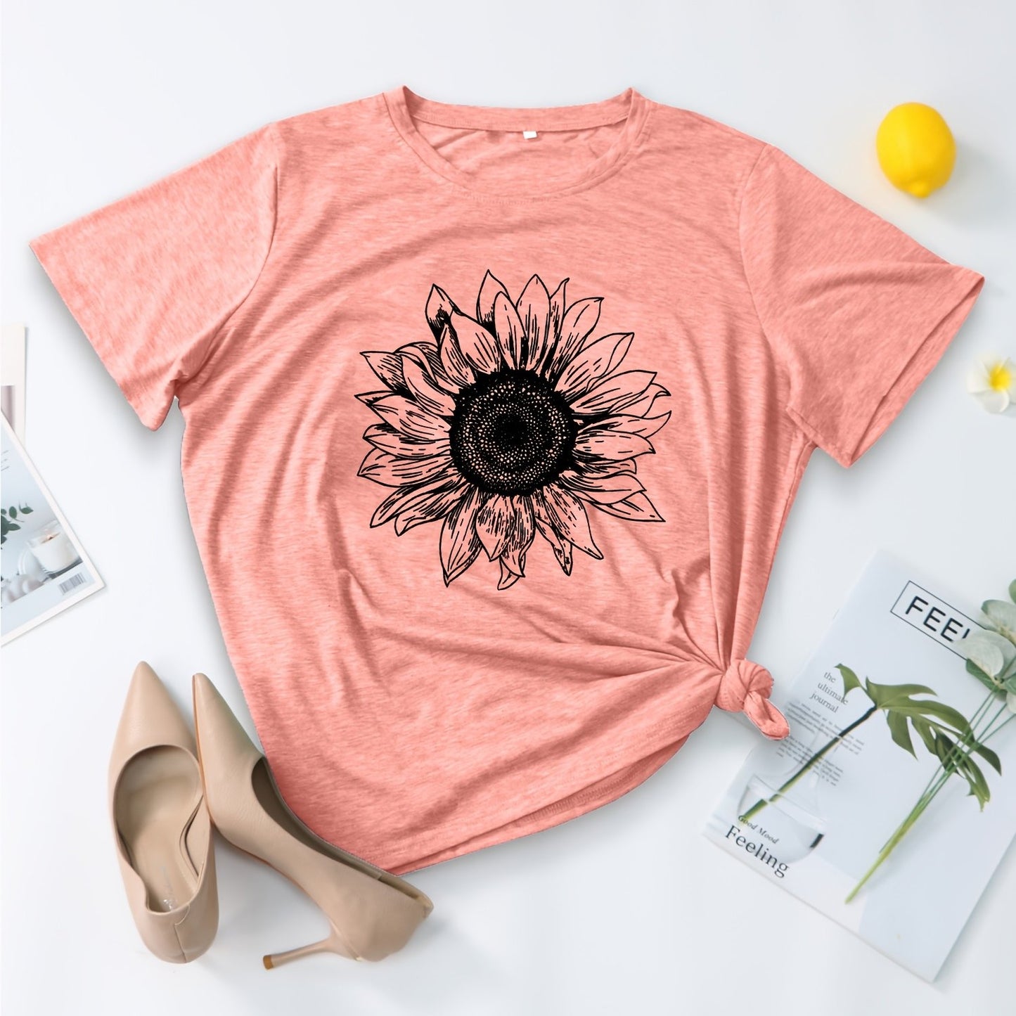 Sunflower Graphic Shirt for Women