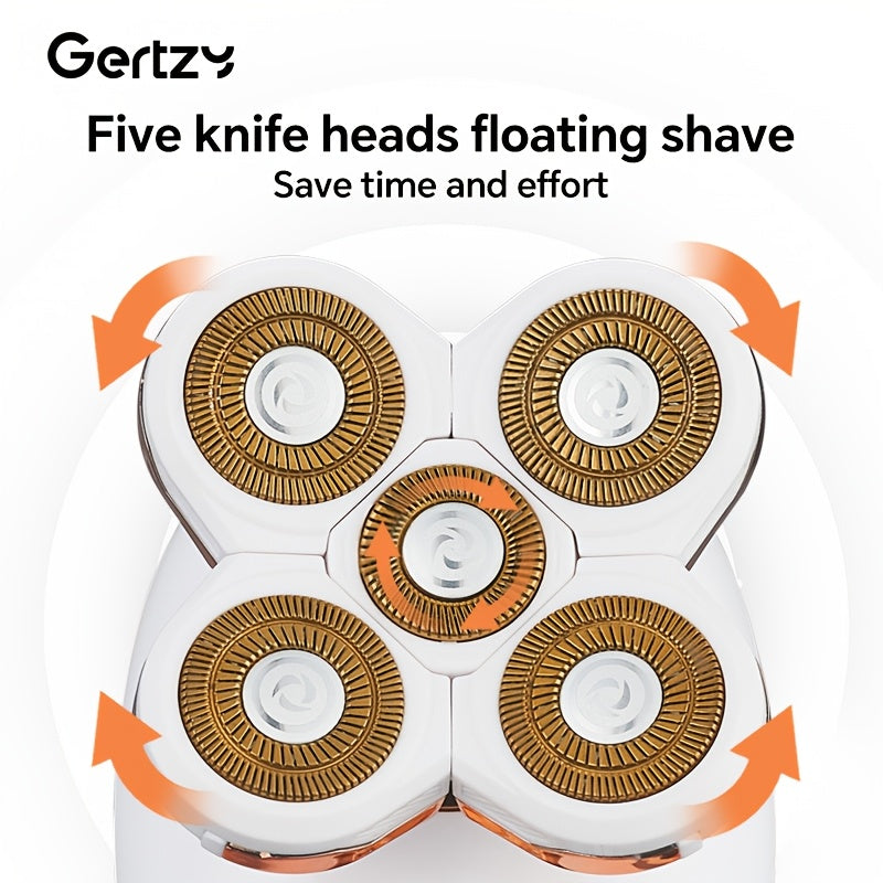 Women's Electric Shaver Portable Painless Hair Removal Machine Cordless Bikini Trimmer for Legs Armpits and Face