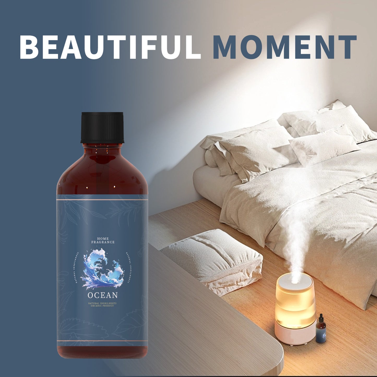 Marine Essential Oil 3.38oz 100 Natural Premium Essential Oils Ideal Companion to Enhance Your Life Perfect Gift for Valentine's Day Birthday and Father's Day