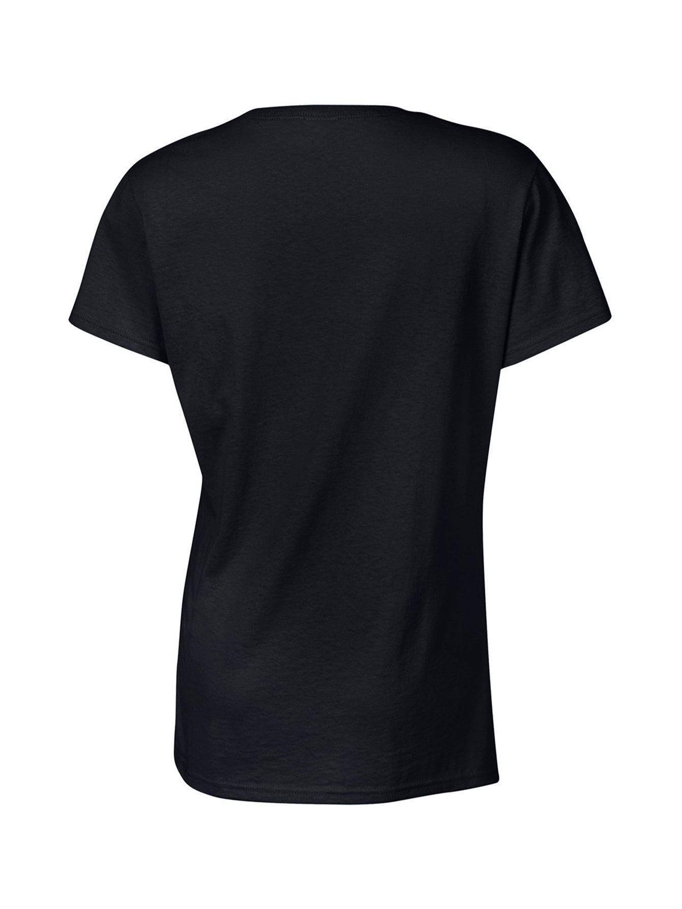 New Arrival Spring Summer Women's Comfortable Pattern Print Black Washed T-Shirt Loose Round Neck Short Sleeve