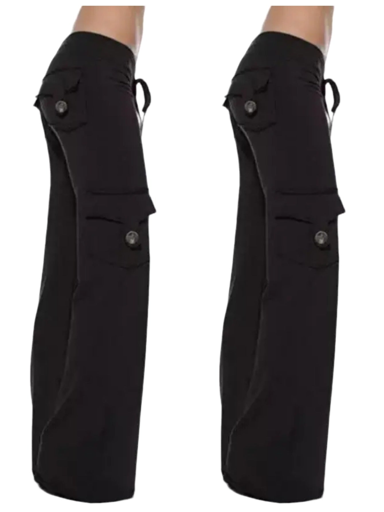 2pcs Women's High Waist Yoga Pants with Pockets