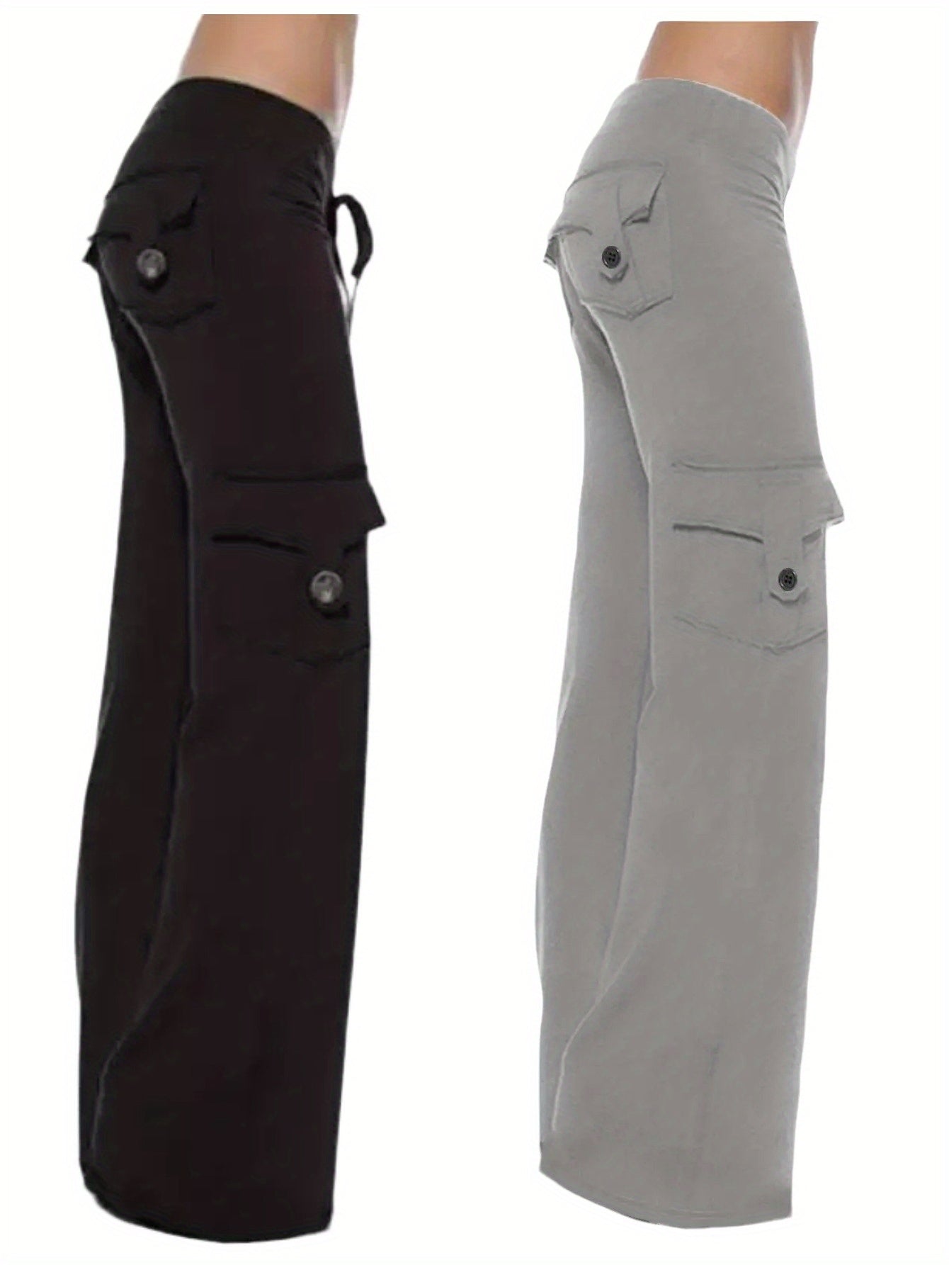 2pcs Women's High Waist Yoga Pants with Pockets