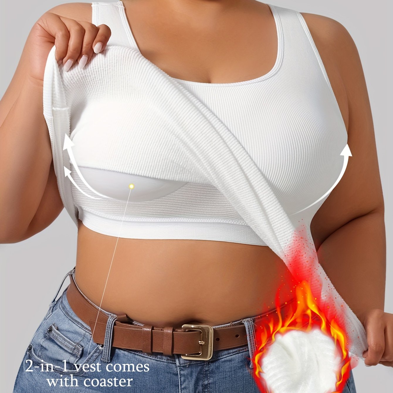 Women's Plus Size Sleeveless Tank Top