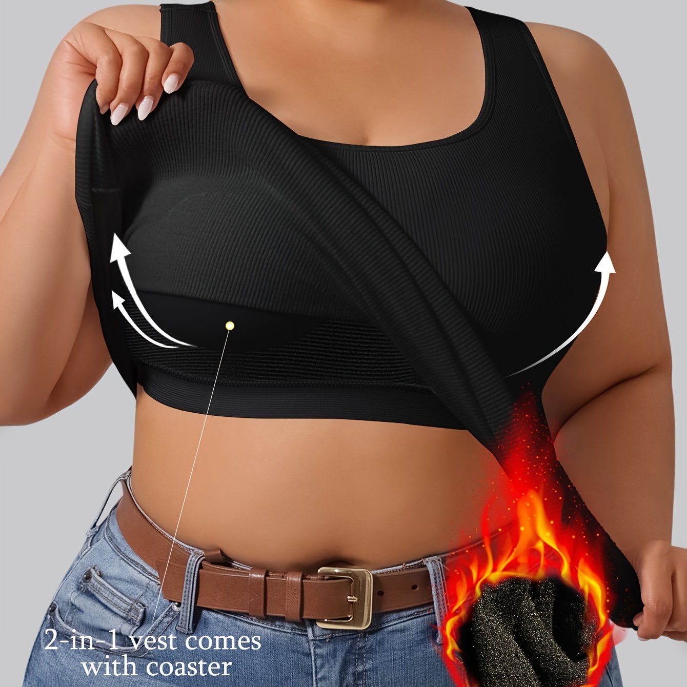 Women's Plus Size Sleeveless Tank Top