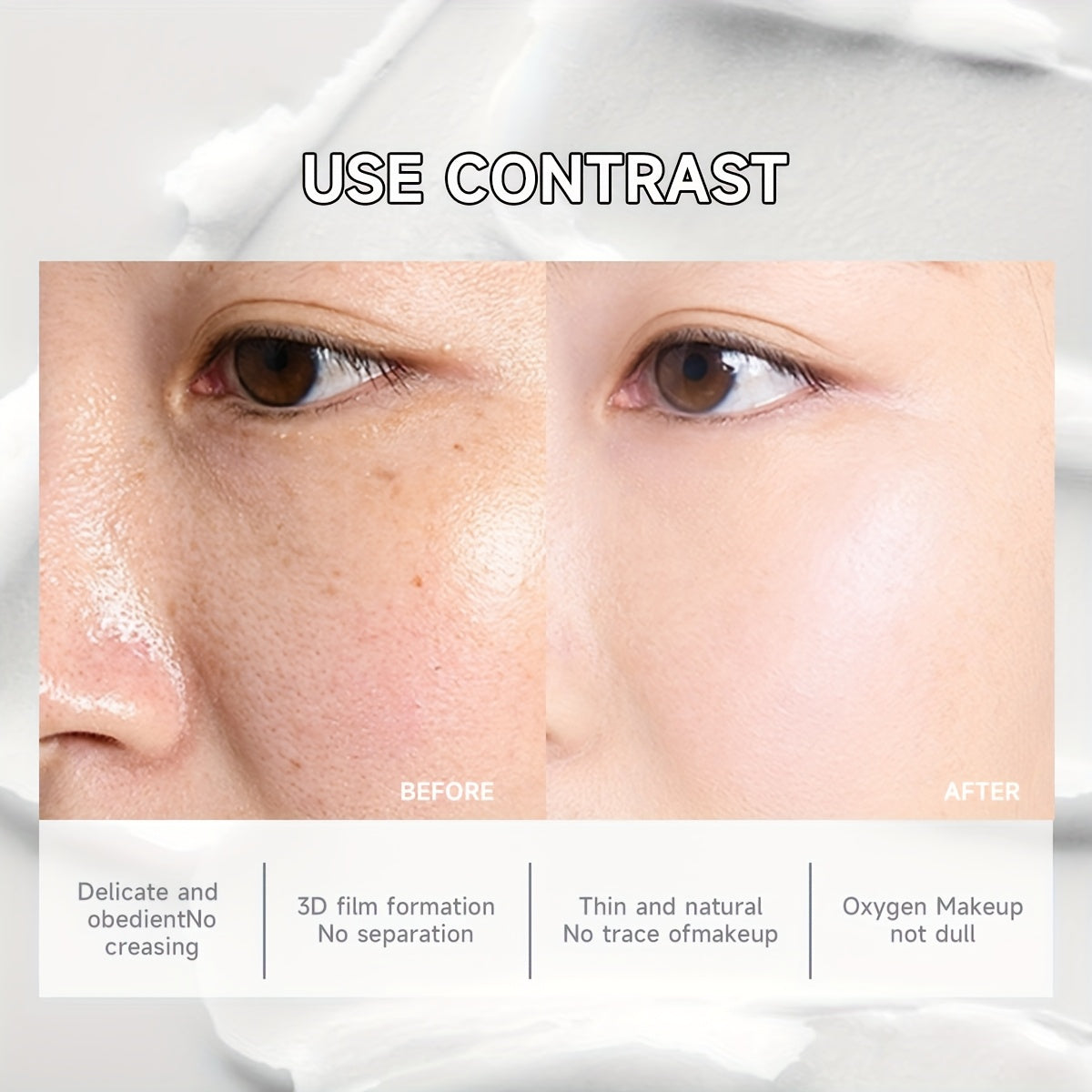 1PC Invisible Pore Primer Cream Matte Makeup Obedient Base Long Lasting Water and Sweatproof Ideal for Easter Holiday Party Favors