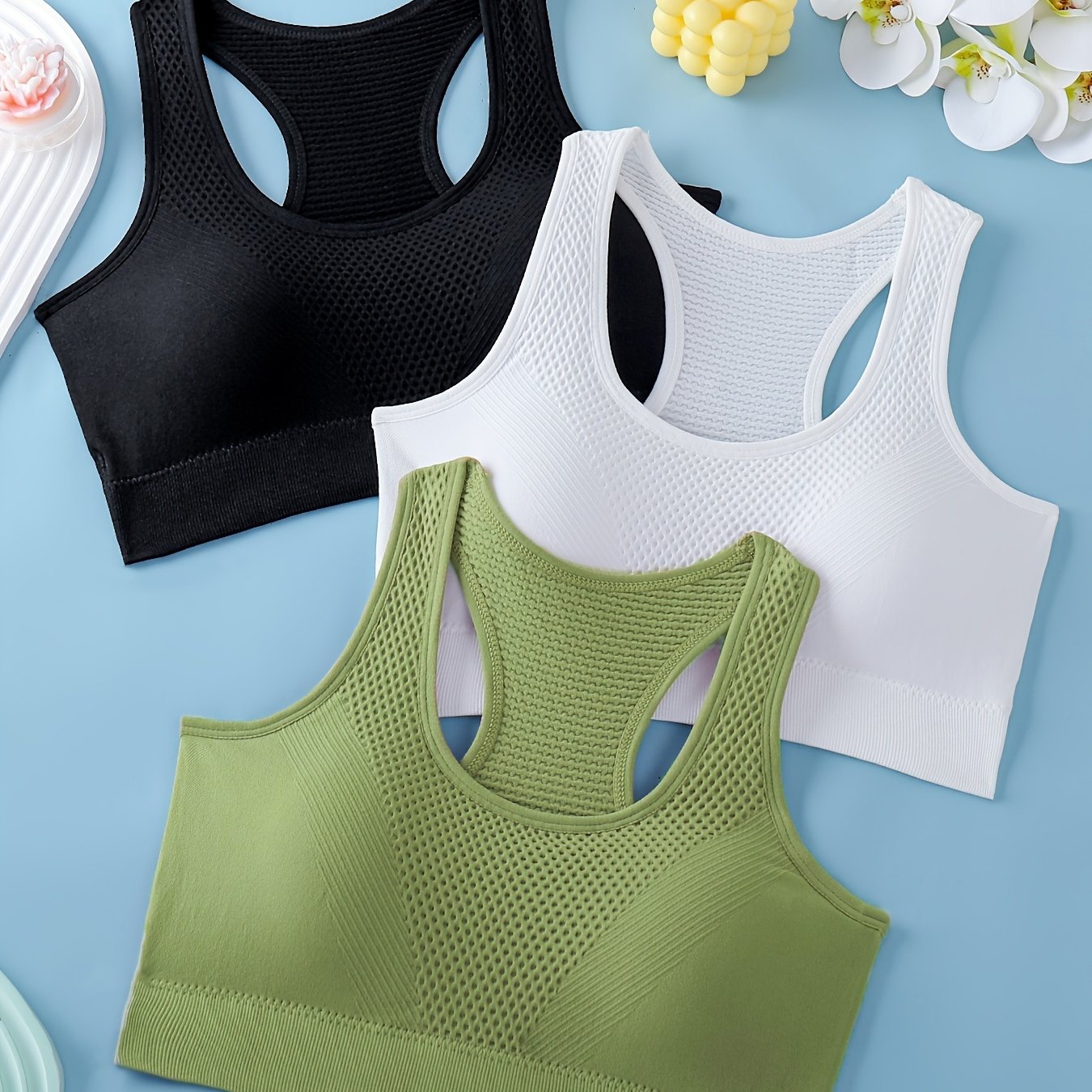 3pcs Sports Bras For Women,