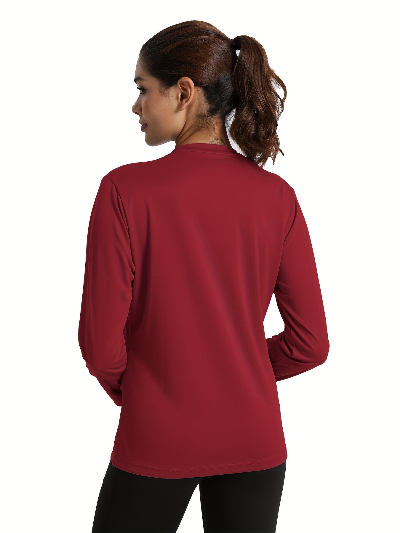 TELALEO Women's Long Sleeve Crew Neck T-Shirt