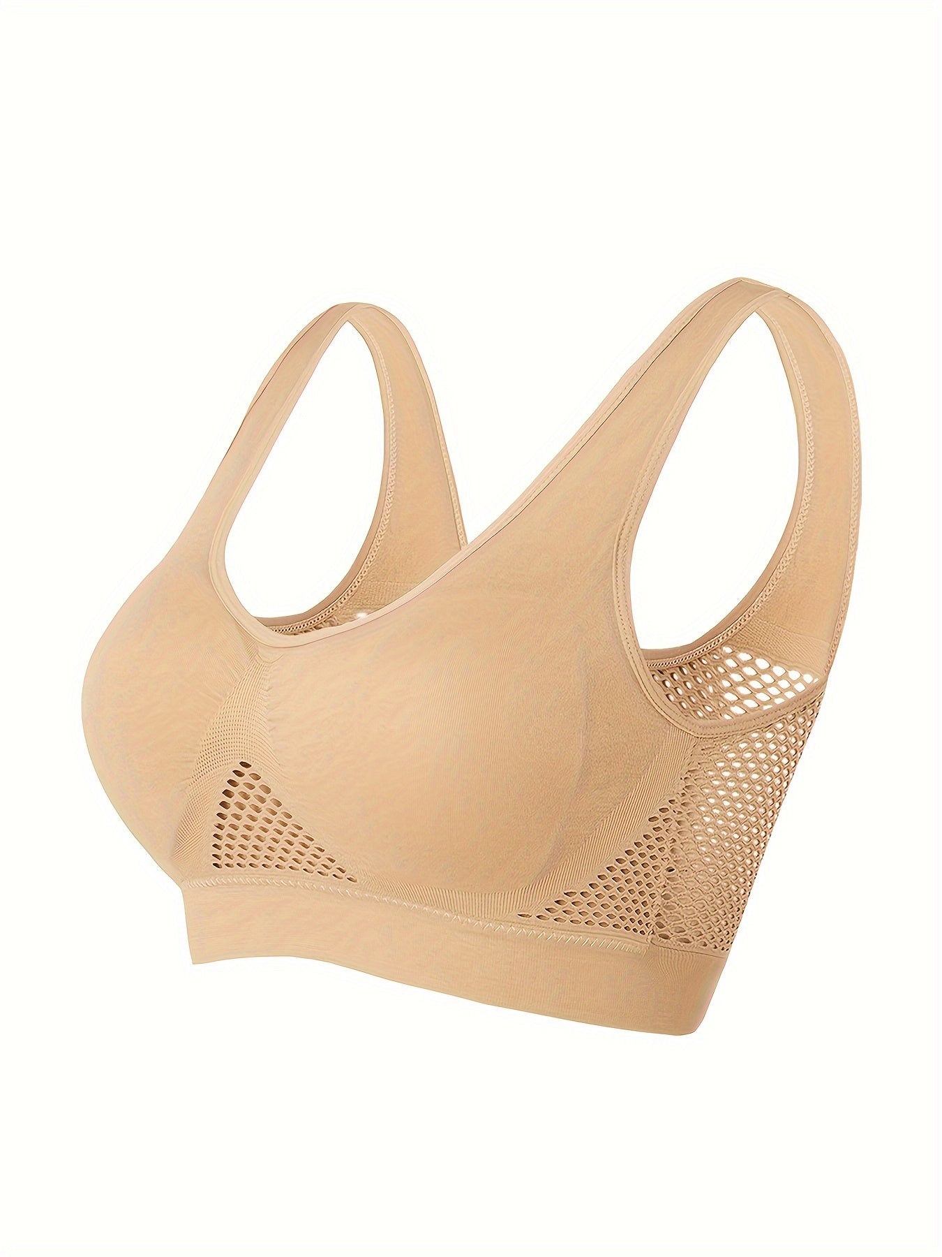 Sports Bra With Built-in Pads, Breathable, High Elasticity, No Wire