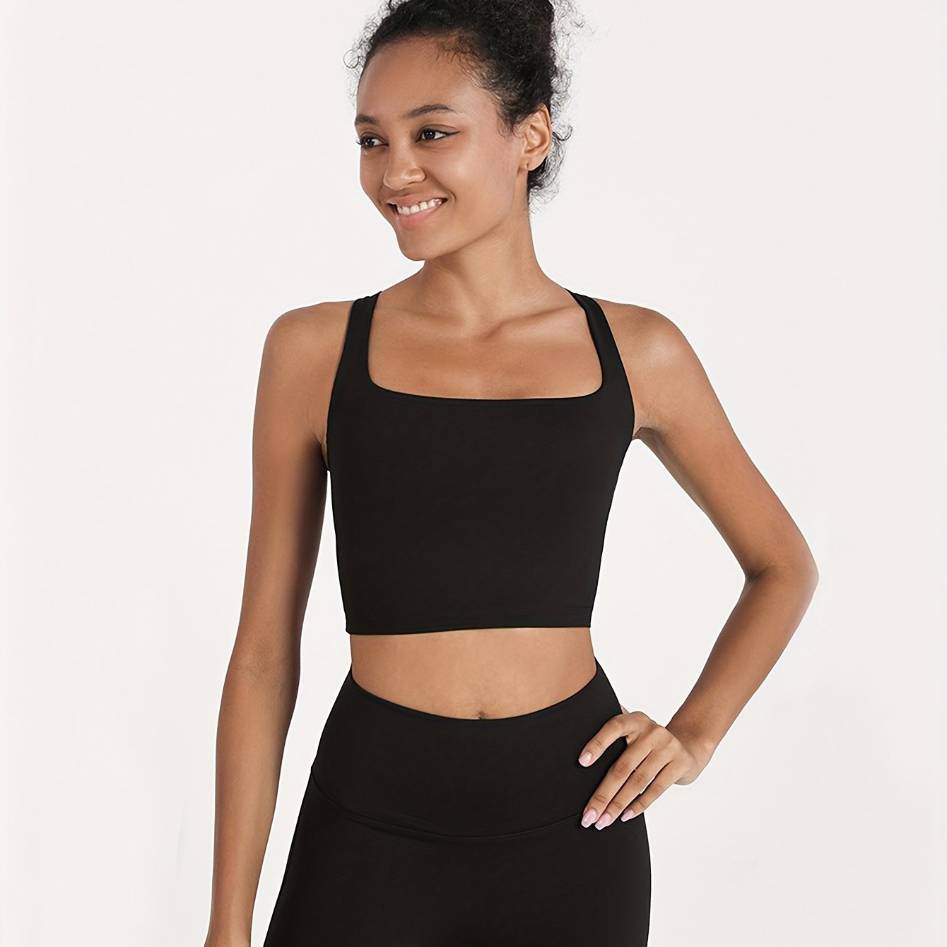 High-Impact Sports Bra & Yoga Crop Top