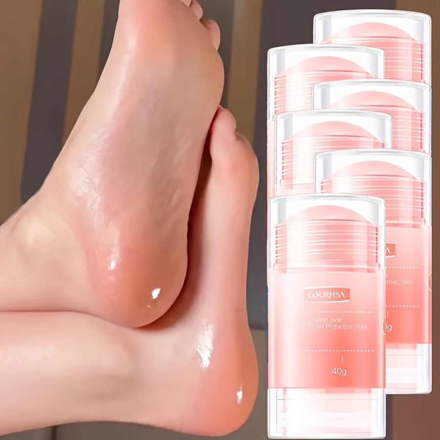 6 Pieces Set Anti Crack Foot Cream for Dry and Cracked Feet and Heels Moisturizing and Nourishing with Plant Squalene