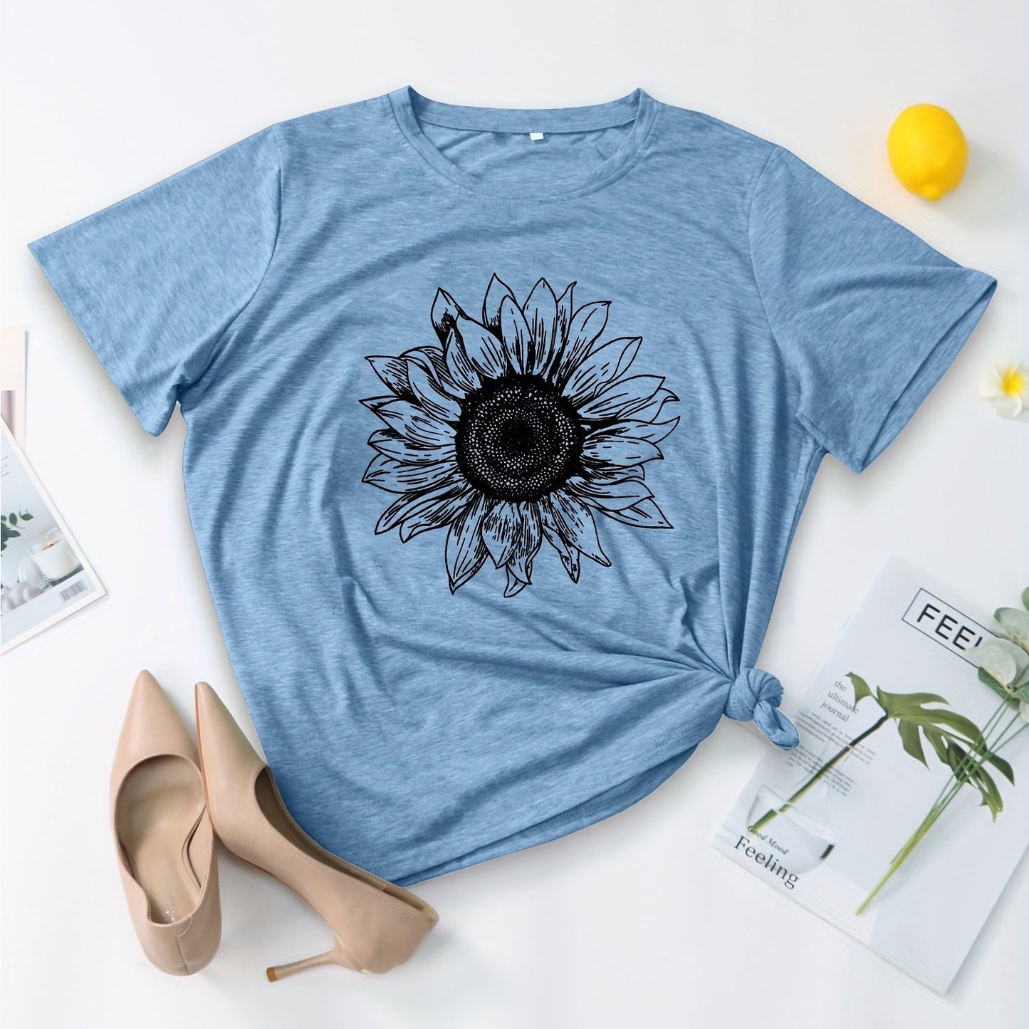 Sunflower Graphic Shirt for Women