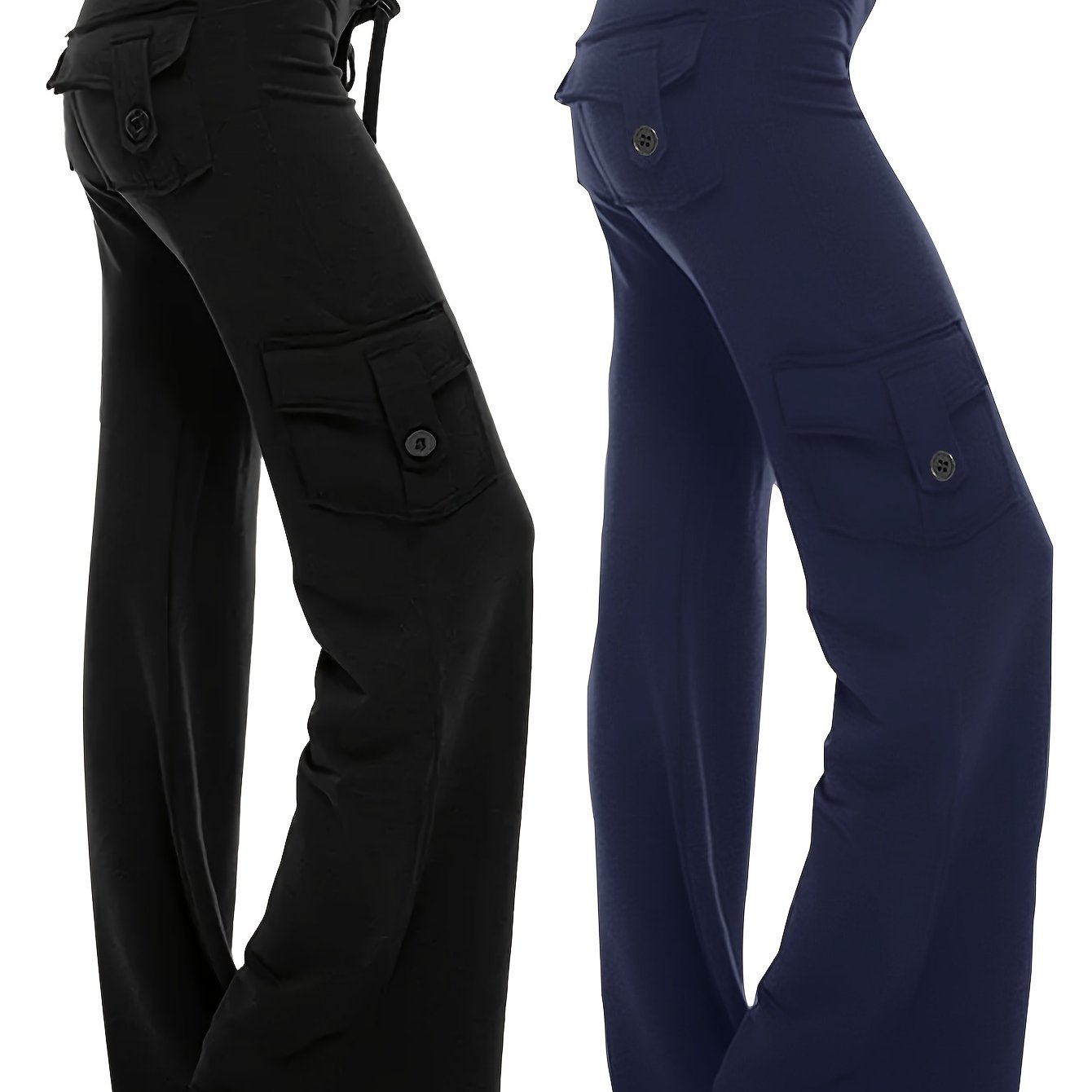 2pcs Women's High Waist Yoga Pants with Pockets