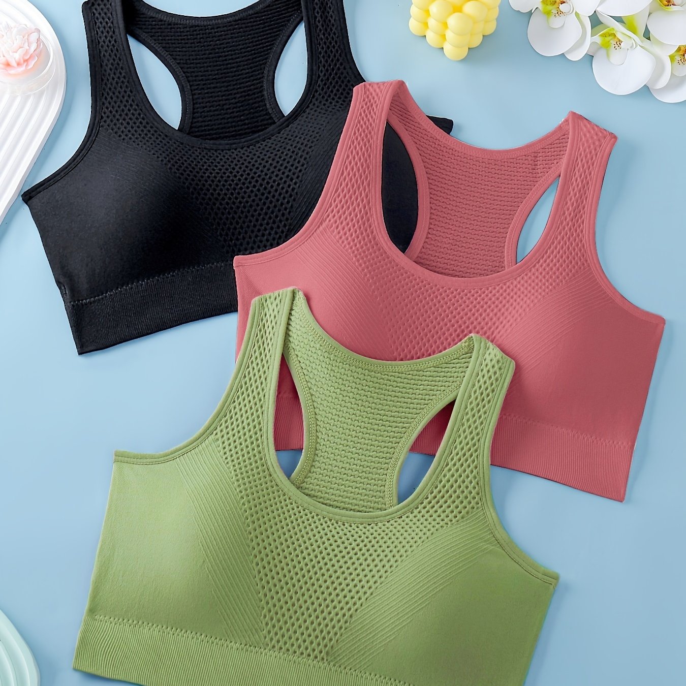3pcs Sports Bras For Women,