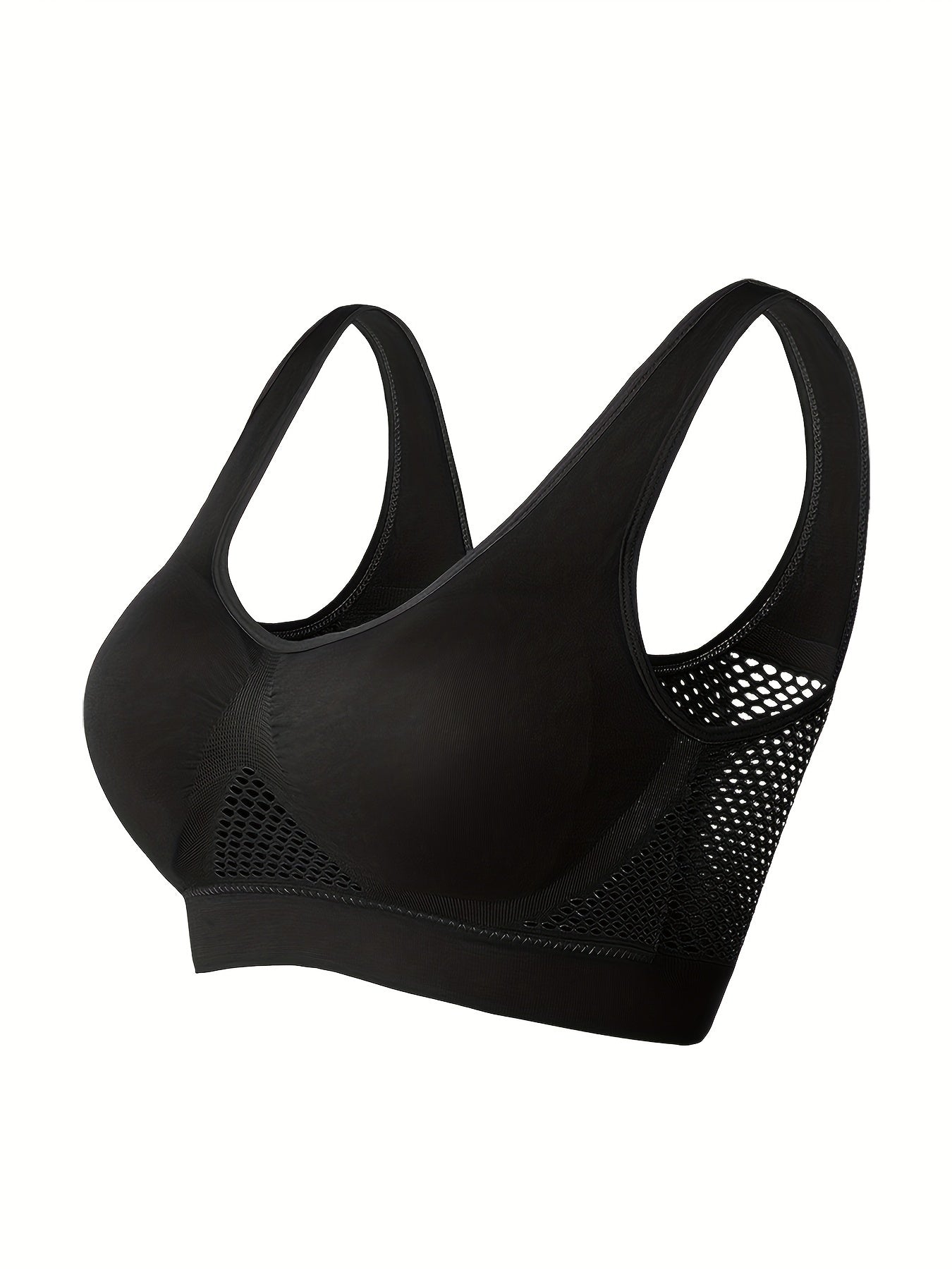 Sports Bra With Built-in Pads, Breathable, High Elasticity, No Wire