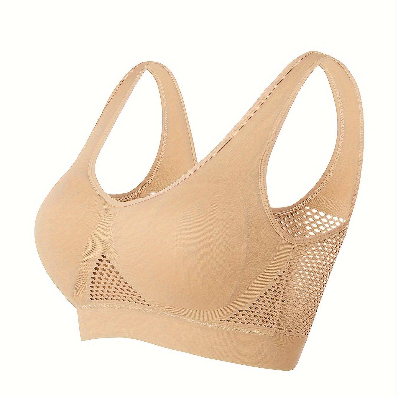 Sports Bra With Built-in Pads, Breathable, High Elasticity, No Wire