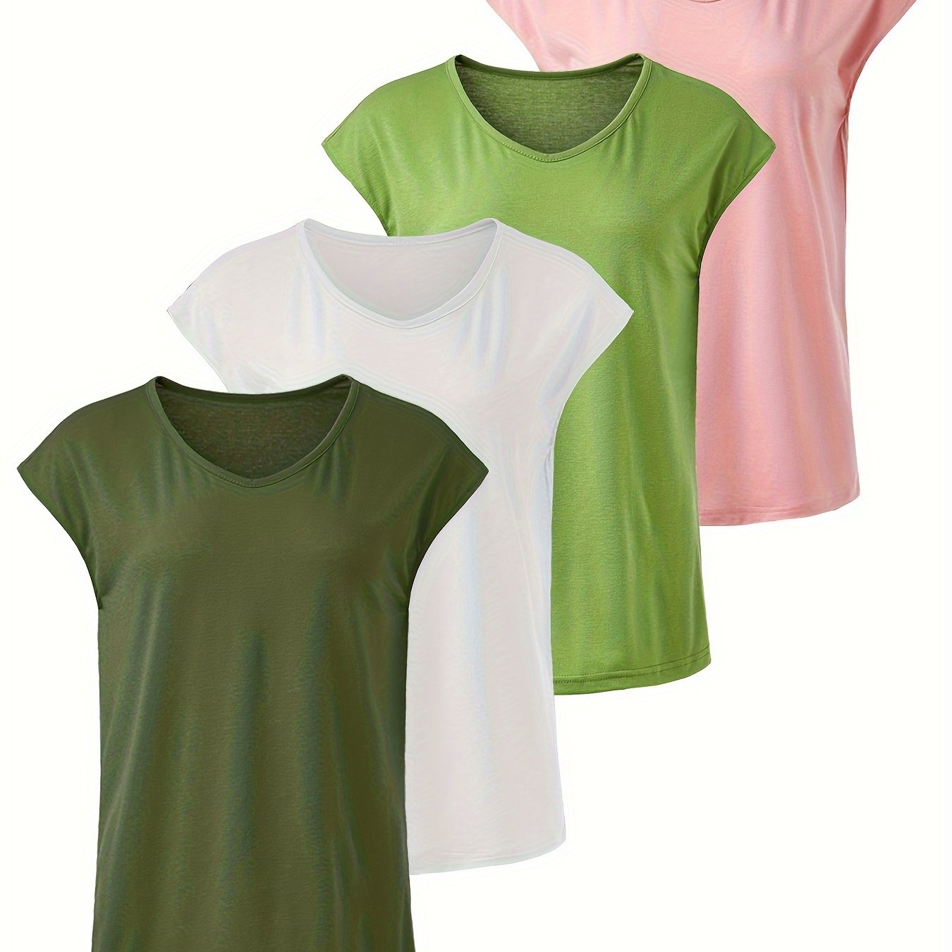 4pcs Women's Casual Sports T-Shirts