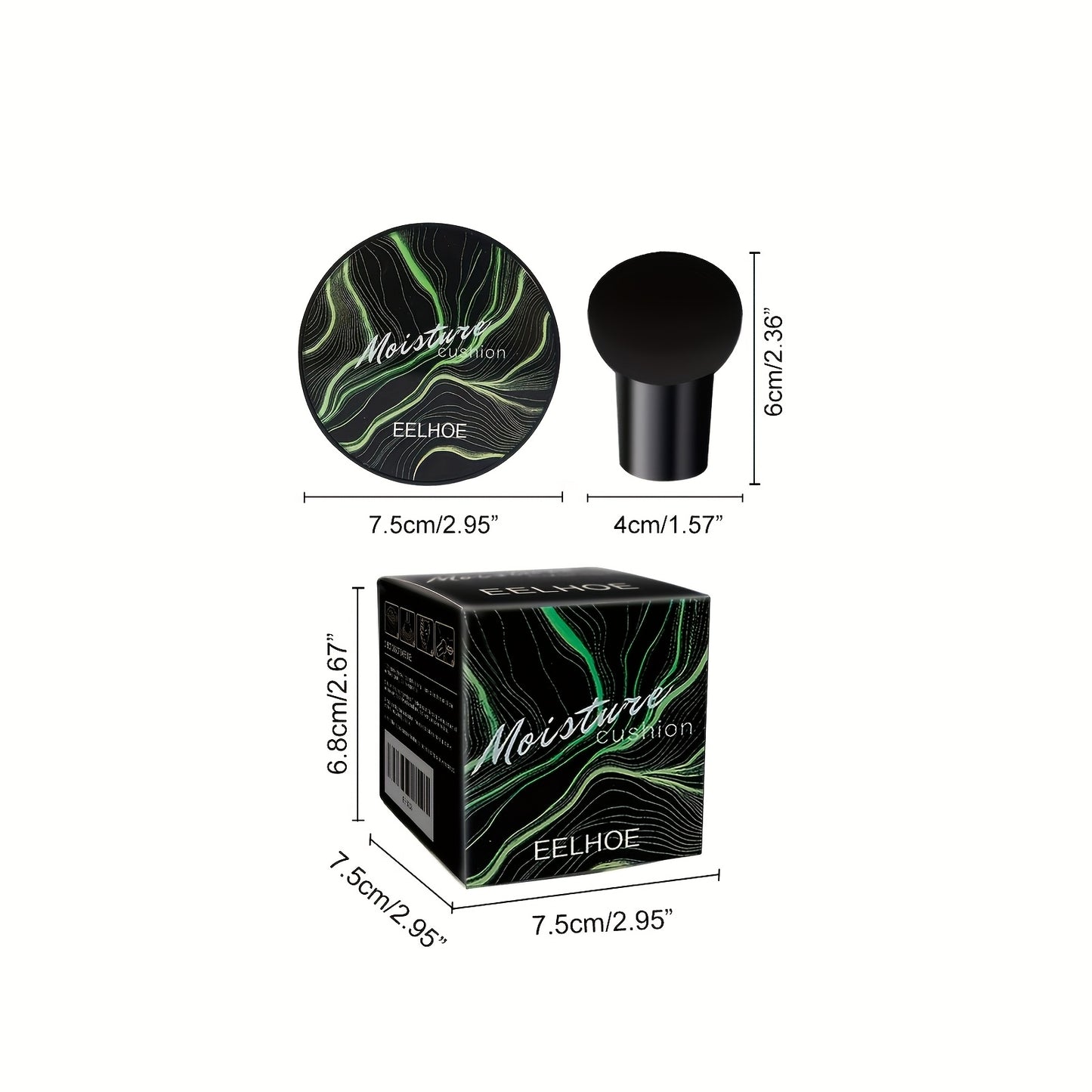 Mushroom Head Sponge BB Cream Foundation Full Coverage Long Lasting Moisturizing Concealer Base Makeup Natural Nude Makeup Primer CC Foundation Easter Gift