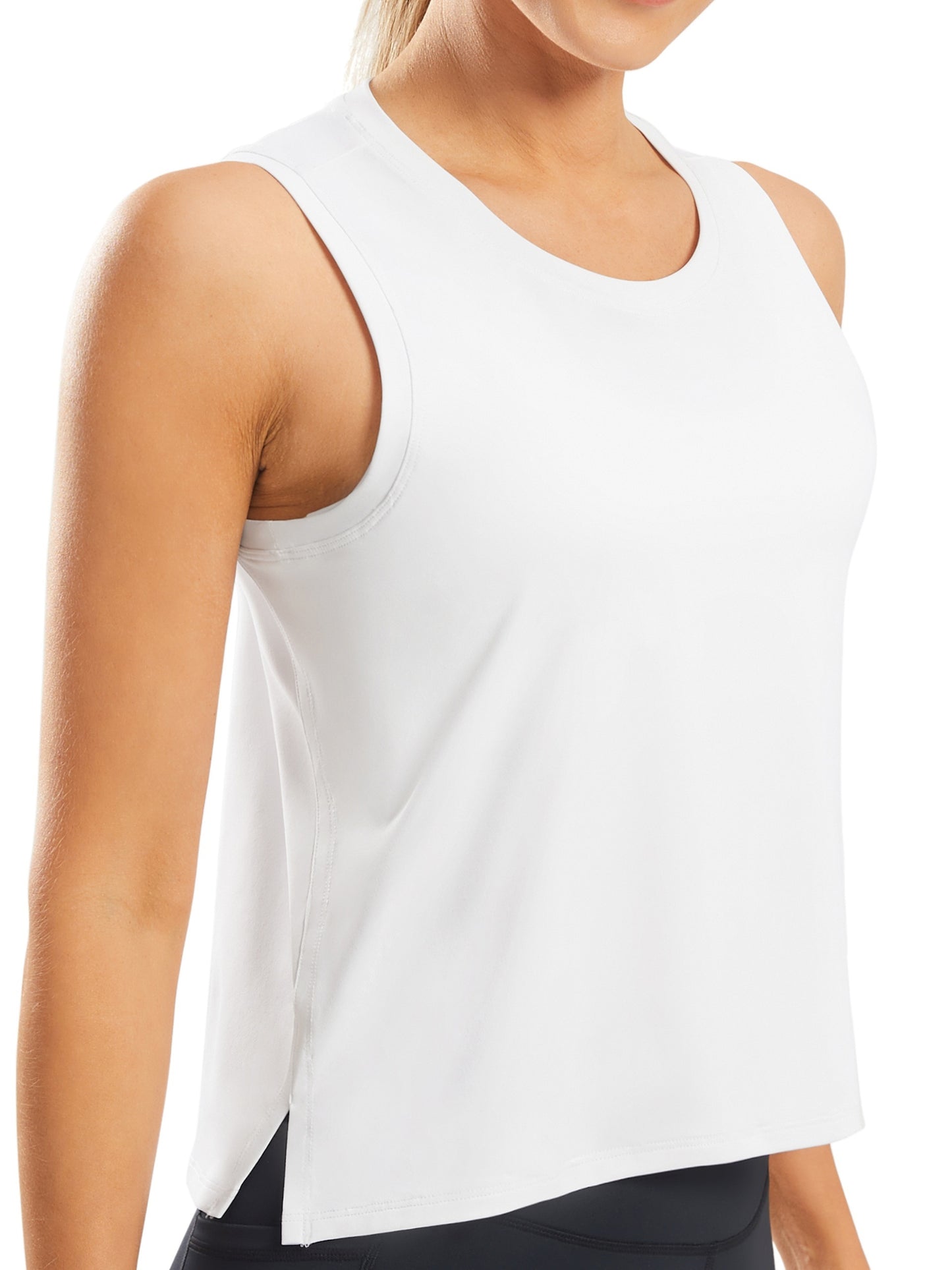 Ice Silk Crop Workout Tank Tops