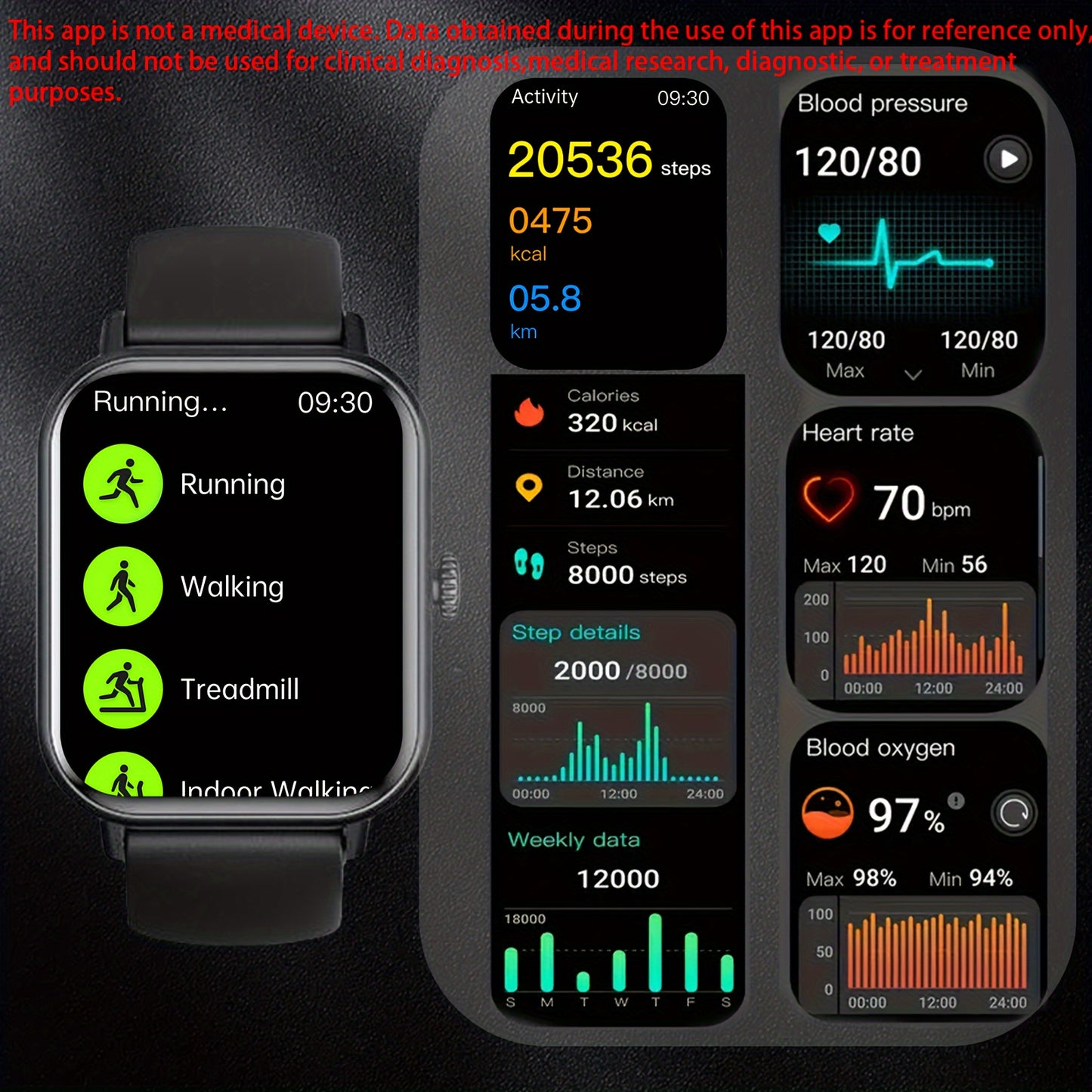 Advanced Full Touch Screen Smartwatch - Seamless Text & Call, Fitness Tracker with 100+ Exercise Modes, Compatible with Android & iPhone