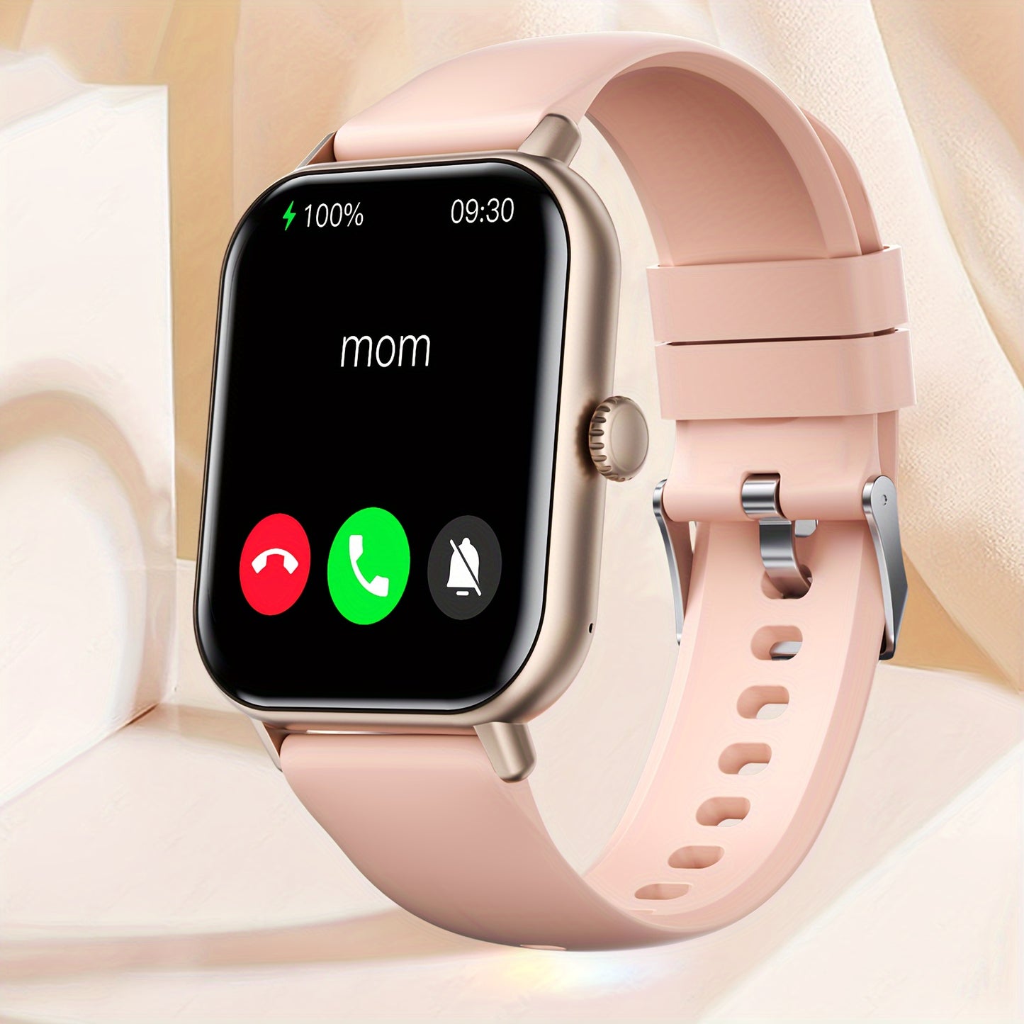 Advanced Full Touch Screen Smartwatch - Seamless Text & Call, Fitness Tracker with 100+ Exercise Modes, Compatible with Android & iPhone