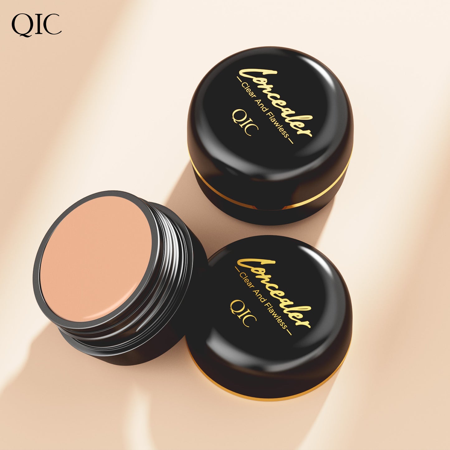 2Pcsqic Full Coverage Concealer Cream