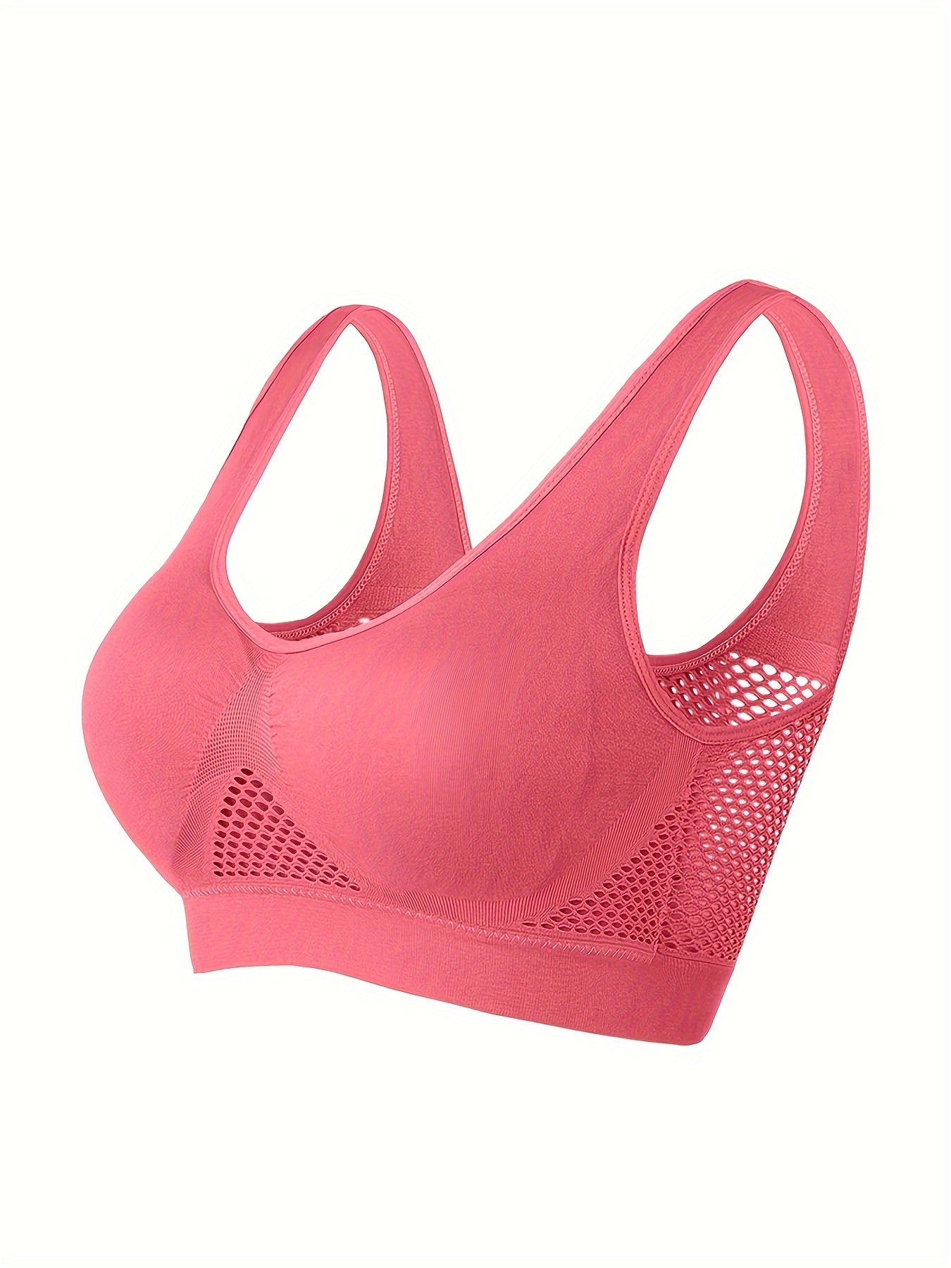 Sports Bra With Built-in Pads, Breathable, High Elasticity, No Wire