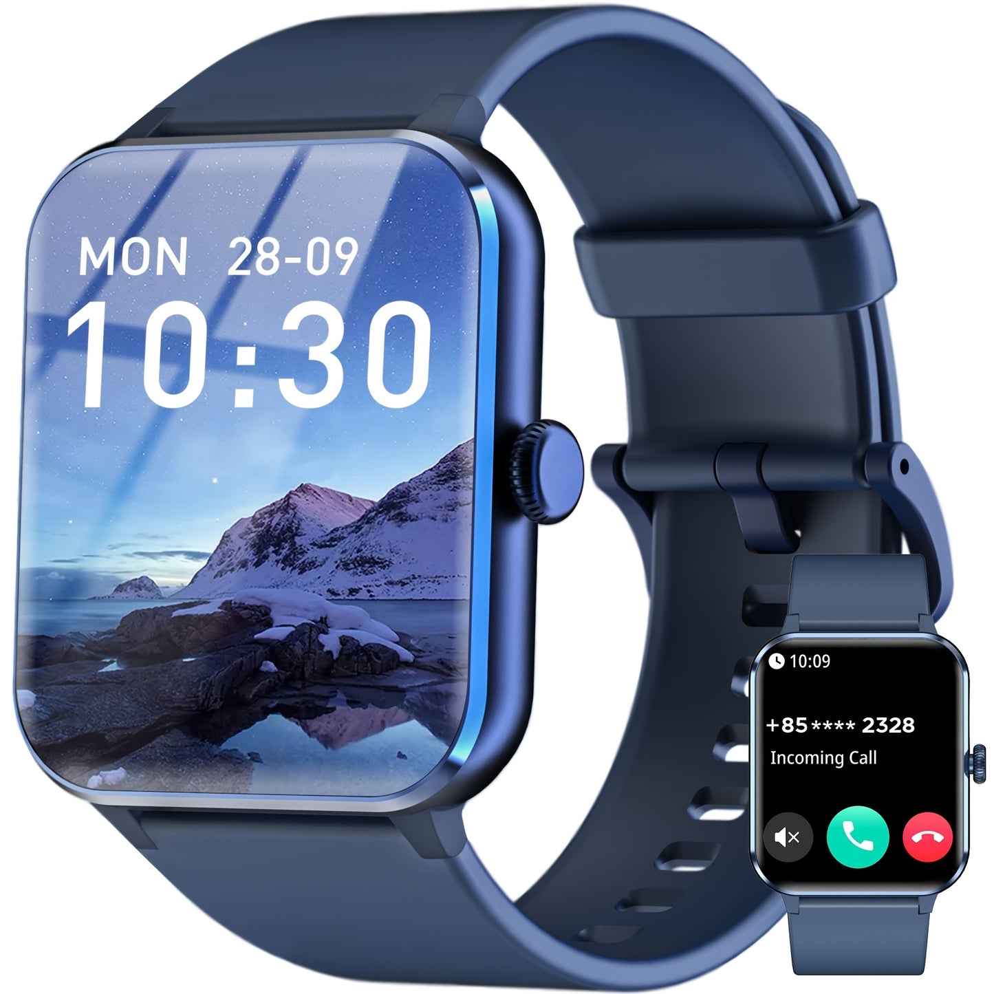 Blackview Smart Watch(Answer/Make Call), 1.85" Smartwatch for Men Women 100+ Sport Modes Fitness Activity Tracker, Monitor, Pedometer, Smart Watches for Android IPhone, RED