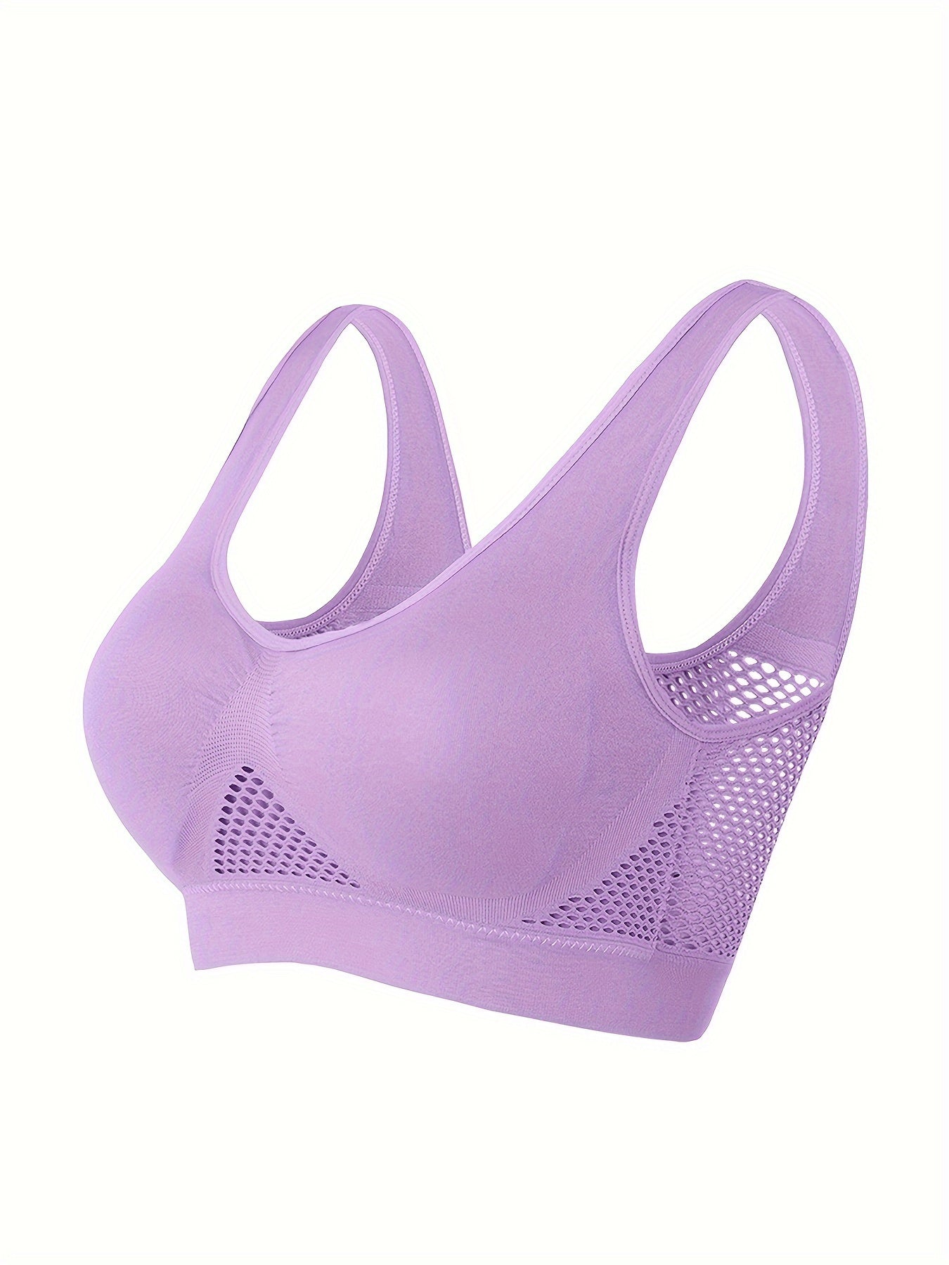 Sports Bra With Built-in Pads, Breathable, High Elasticity, No Wire