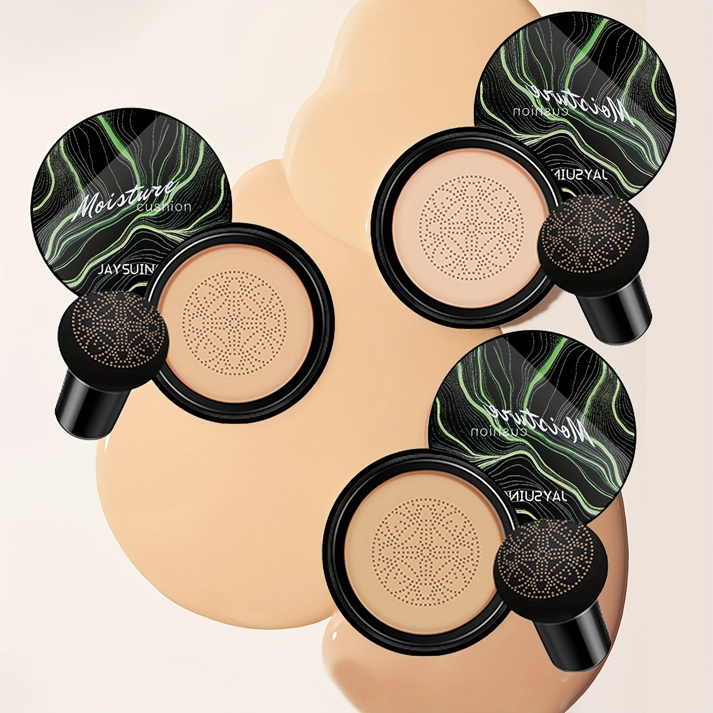 Mushroom Head Sponge BB Cream Foundation Full Coverage Long Lasting Moisturizing Concealer Base Makeup Natural Nude Makeup Primer CC Foundation Easter Gift