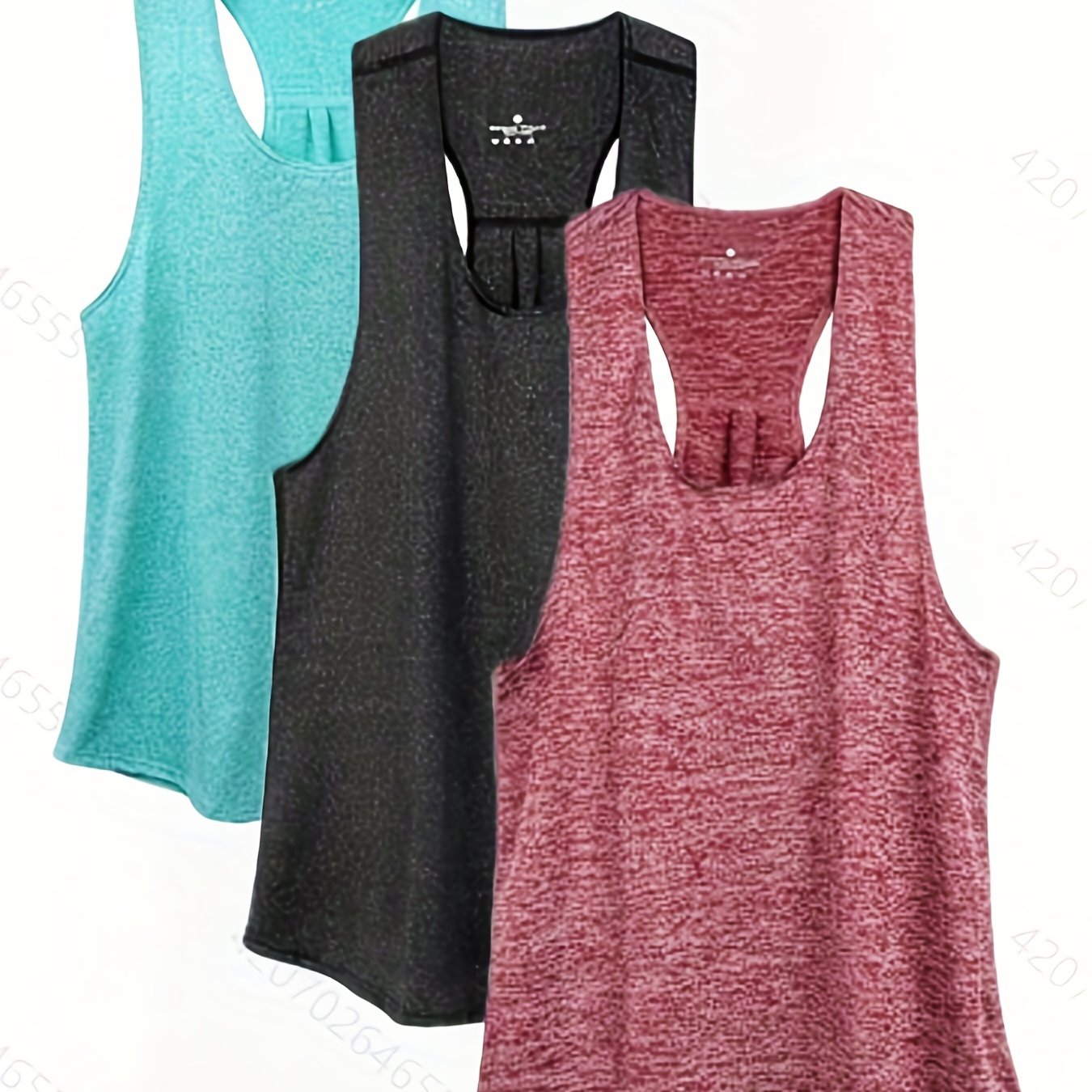 3pcs Sleeveless Basic Tank Top