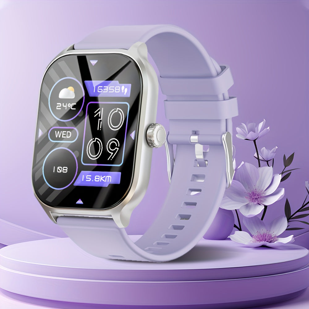 LAXASFIT 2.01" Full Touch Screen Smartwatch - IP68 Waterproof, Wireless 5.3, Fitness Tracker with Call & Text Alerts, 100+ Sports Modes, USB Charging, Compatible with Android/iPhone - Sleek Design for Men & Women, Smart Watch