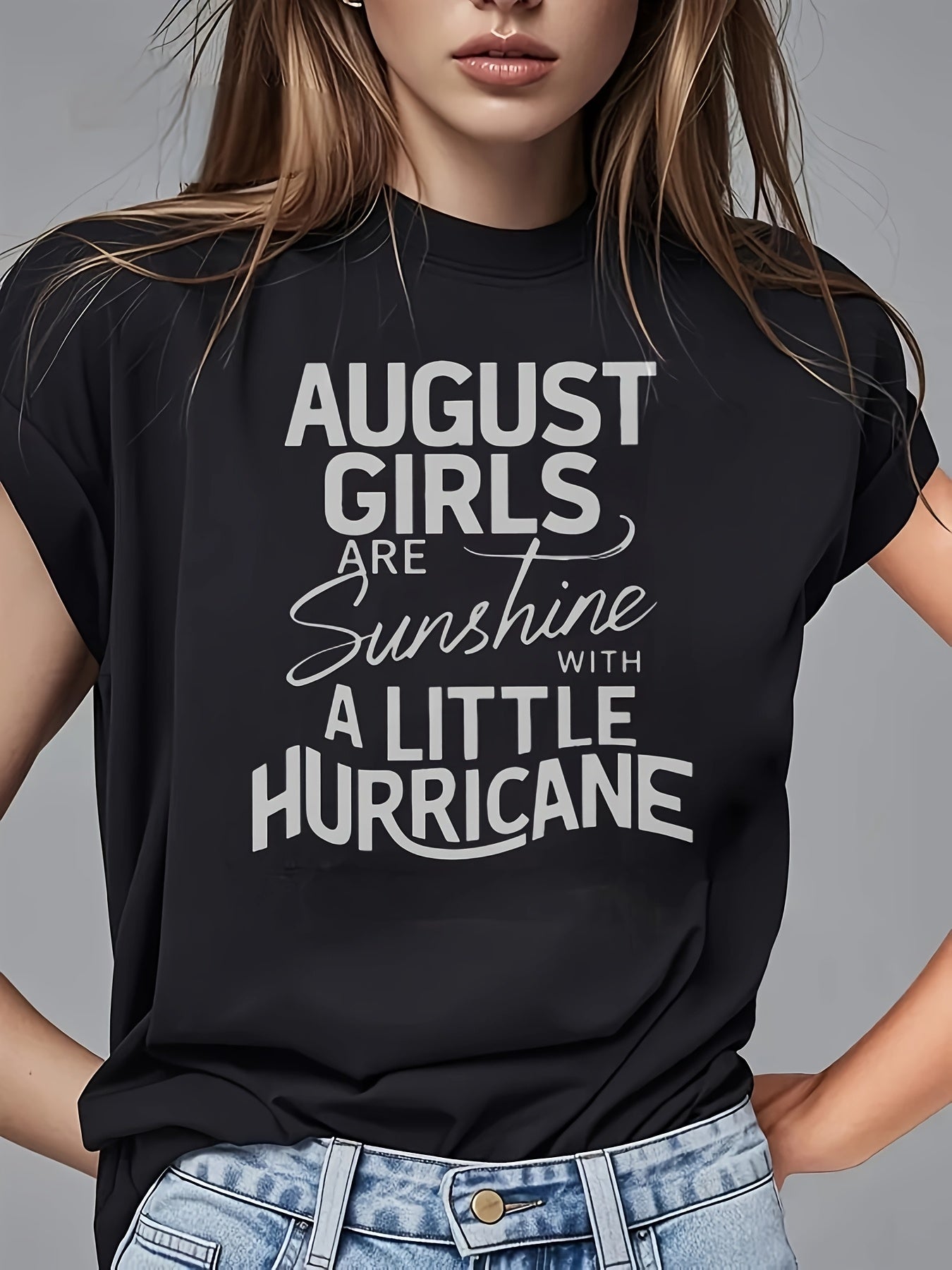 August Girl Is Sunshine Pure Women's T-shirt Comfortable Edition