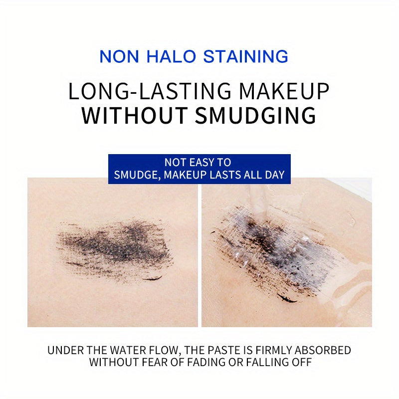 2pcs Galaxy Extension Mascara Set Dramatic Long Lasting Waterproof Rich Black Eyelash Enhancer Smudge Proof Metallic Tube Design