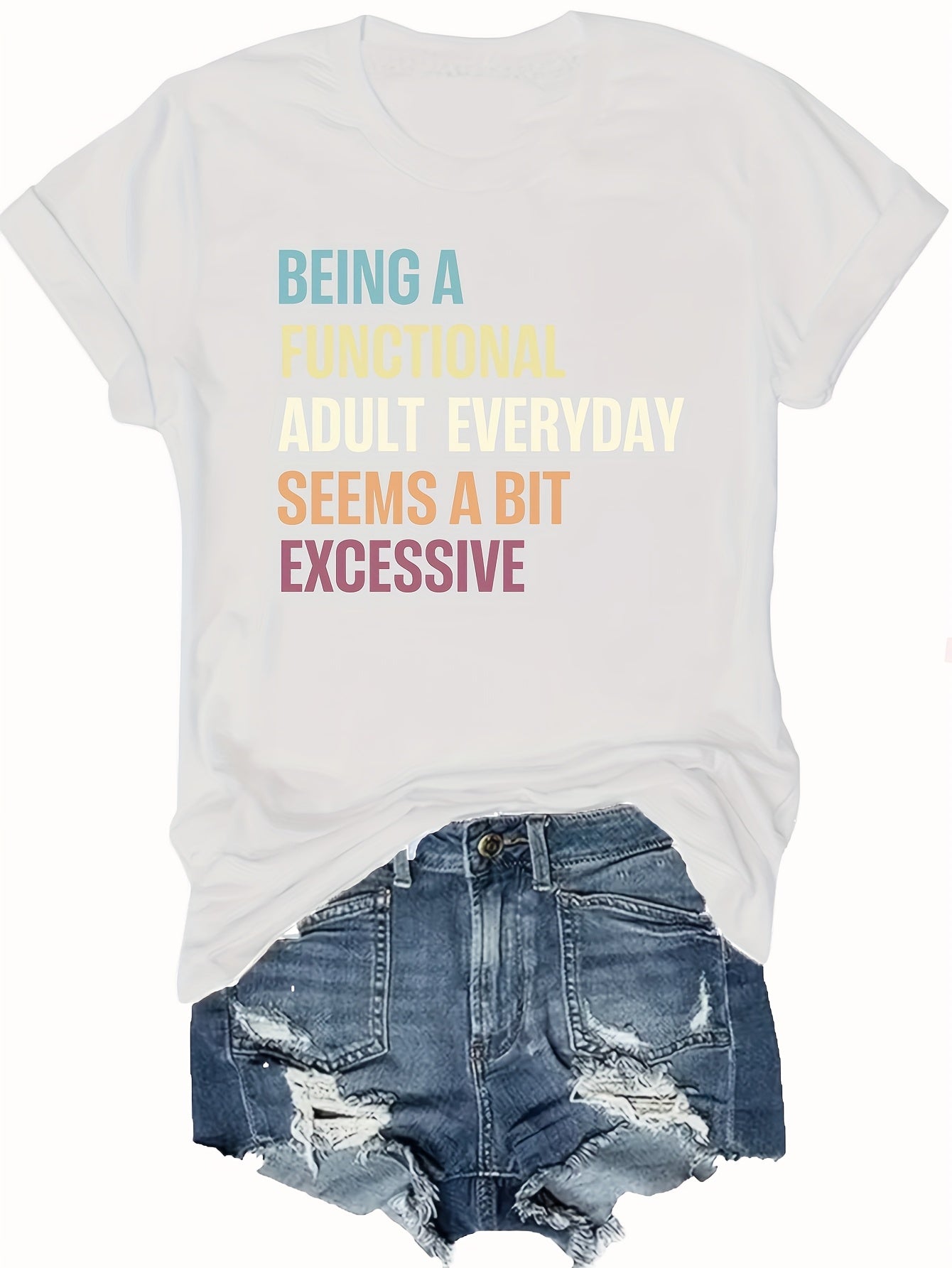 Colorful Women's Graphic Print T-Shirt