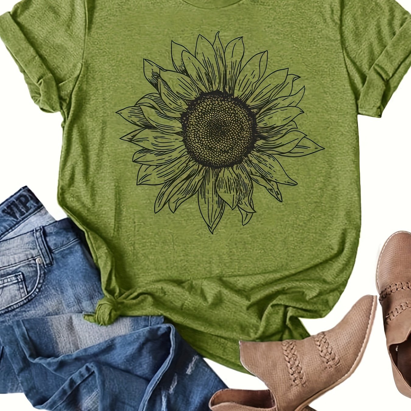 Sunflower Graphic Shirt for Women
