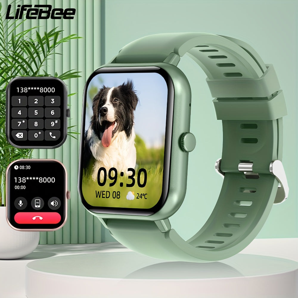 LIFEBEE 2024 New Smartwatch For Men And Women Gift, 1.83 Inch Full Touch Screen Smartwatch With Answer/Make Calls For Phone, Fitness Tracking Watch With 100+ Exercise Modes, Pedometer, Distance, Calories