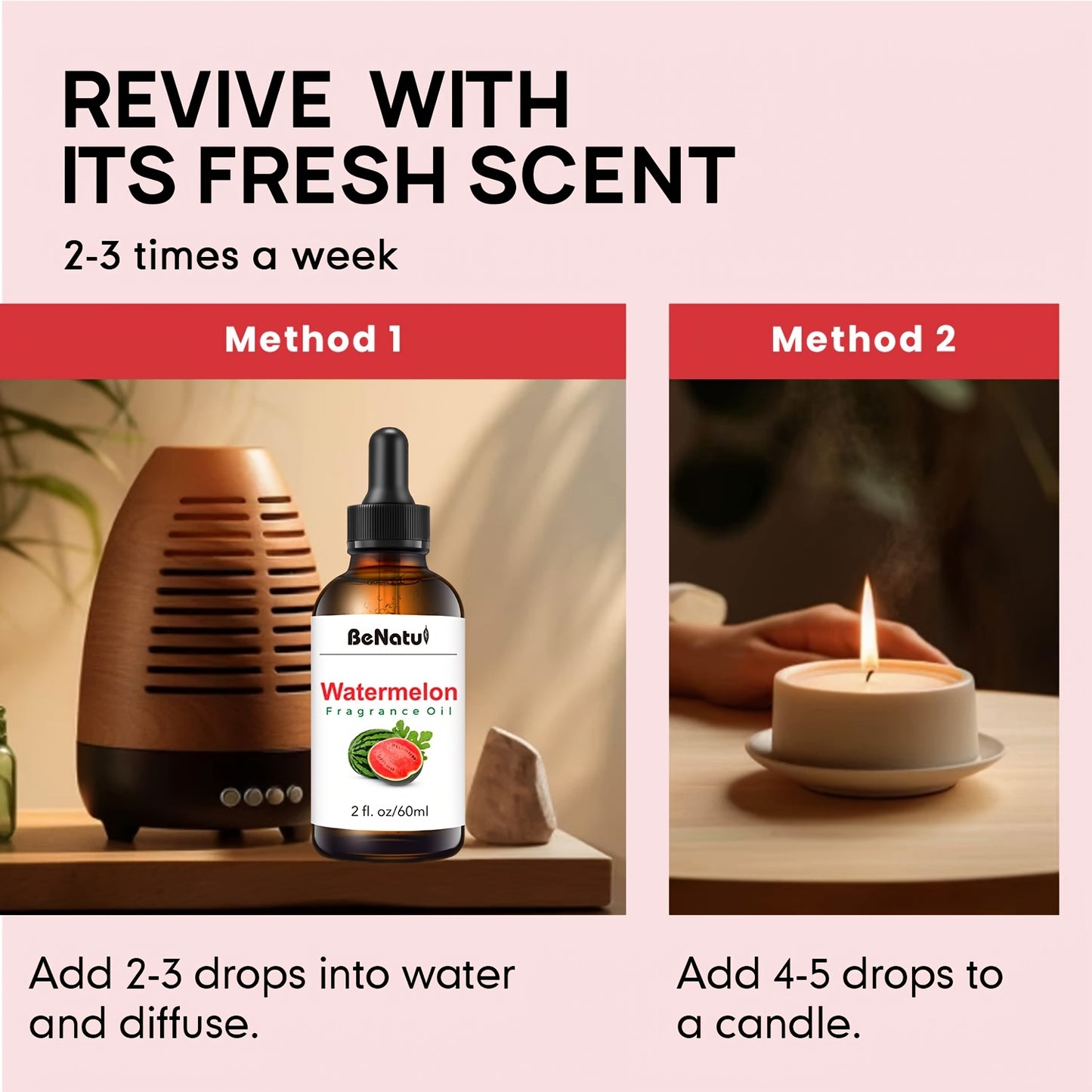 2.03oz Melon Fragrance Essential Oil High End Fruit Aroma Oil Lasting Scent for Diffuser Humidifier Candle Making